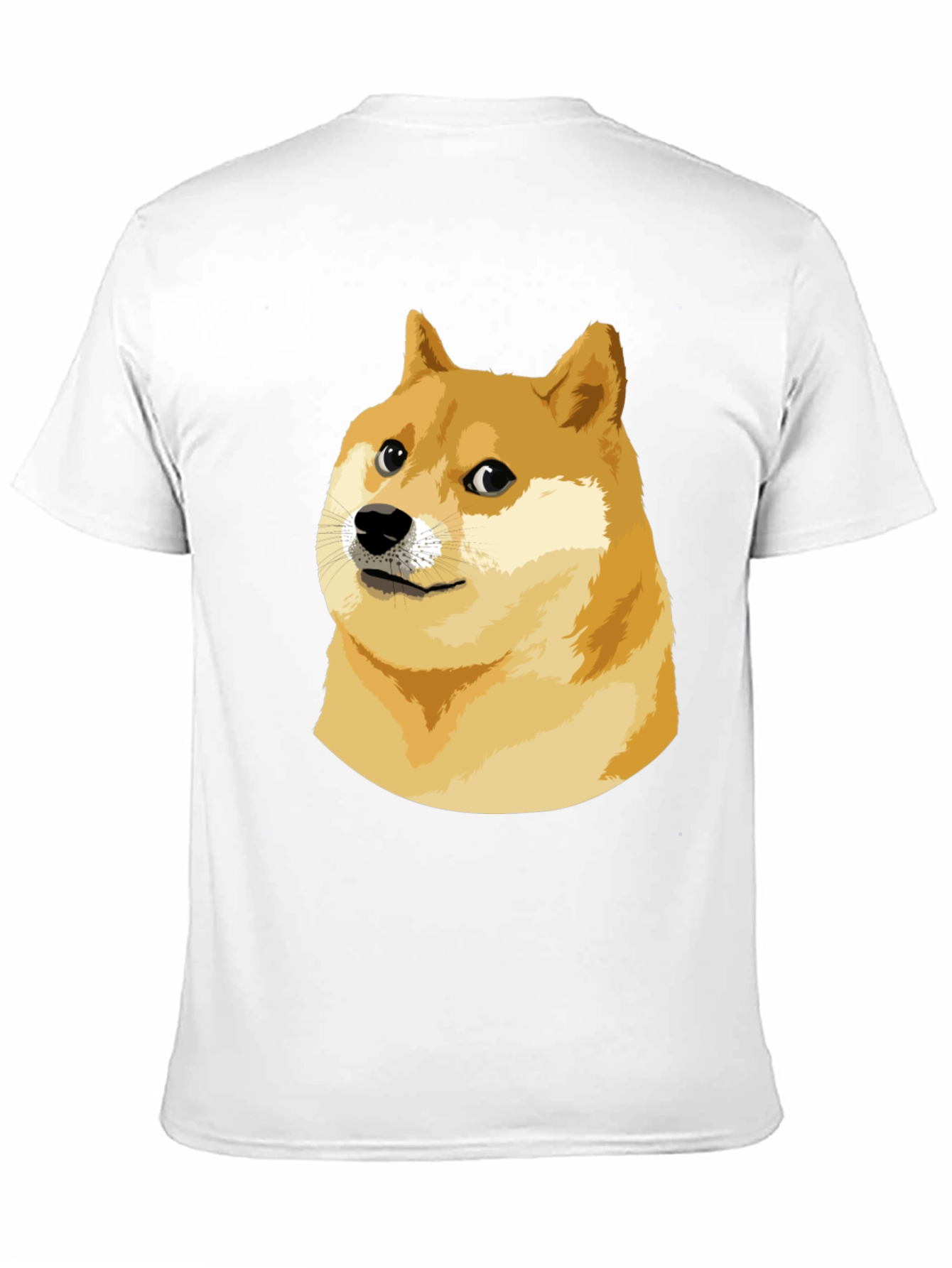Doge Meme Graphic Tee - Black Cotton T-Shirt