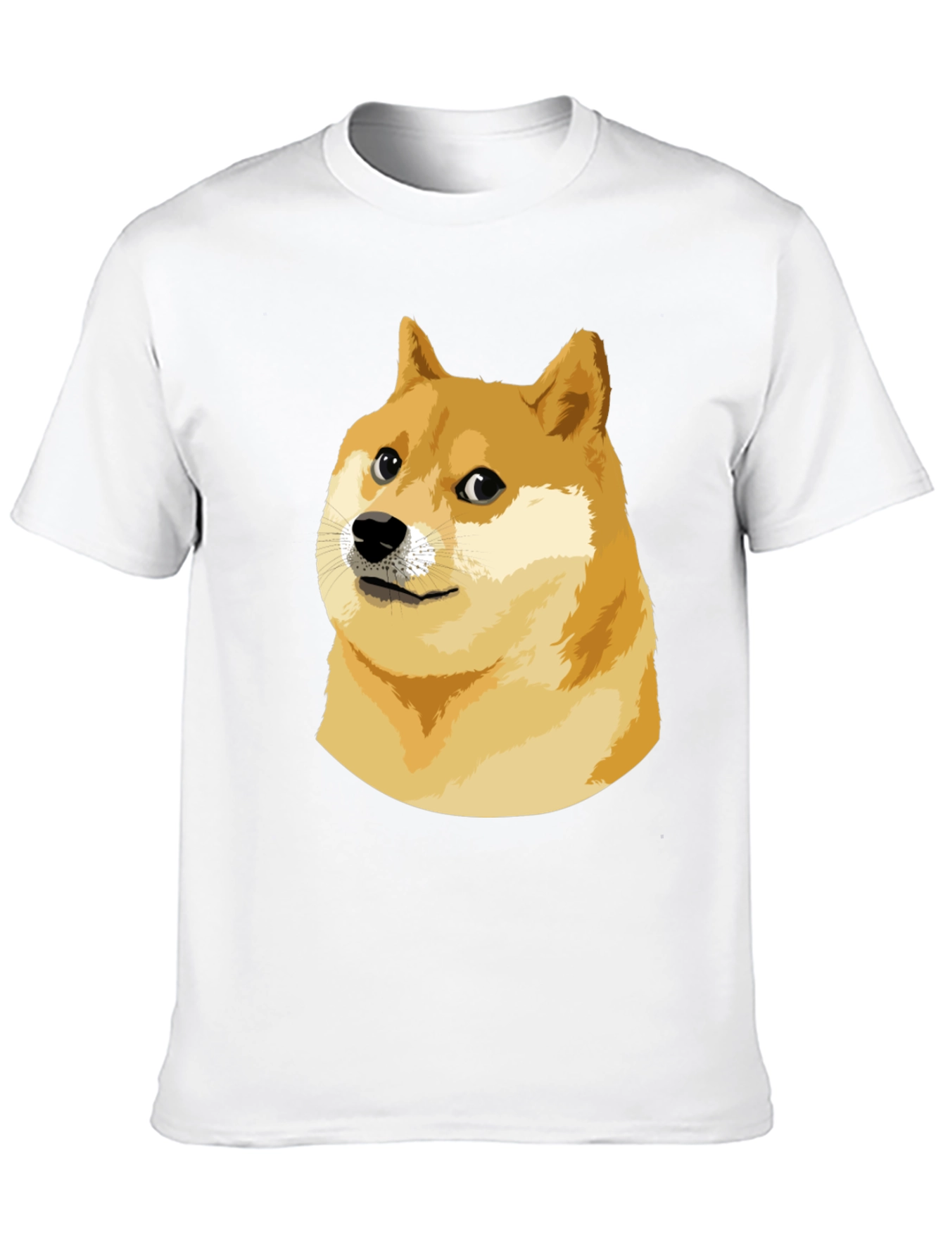 Doge Meme Graphic Tee - Black Cotton T-Shirt