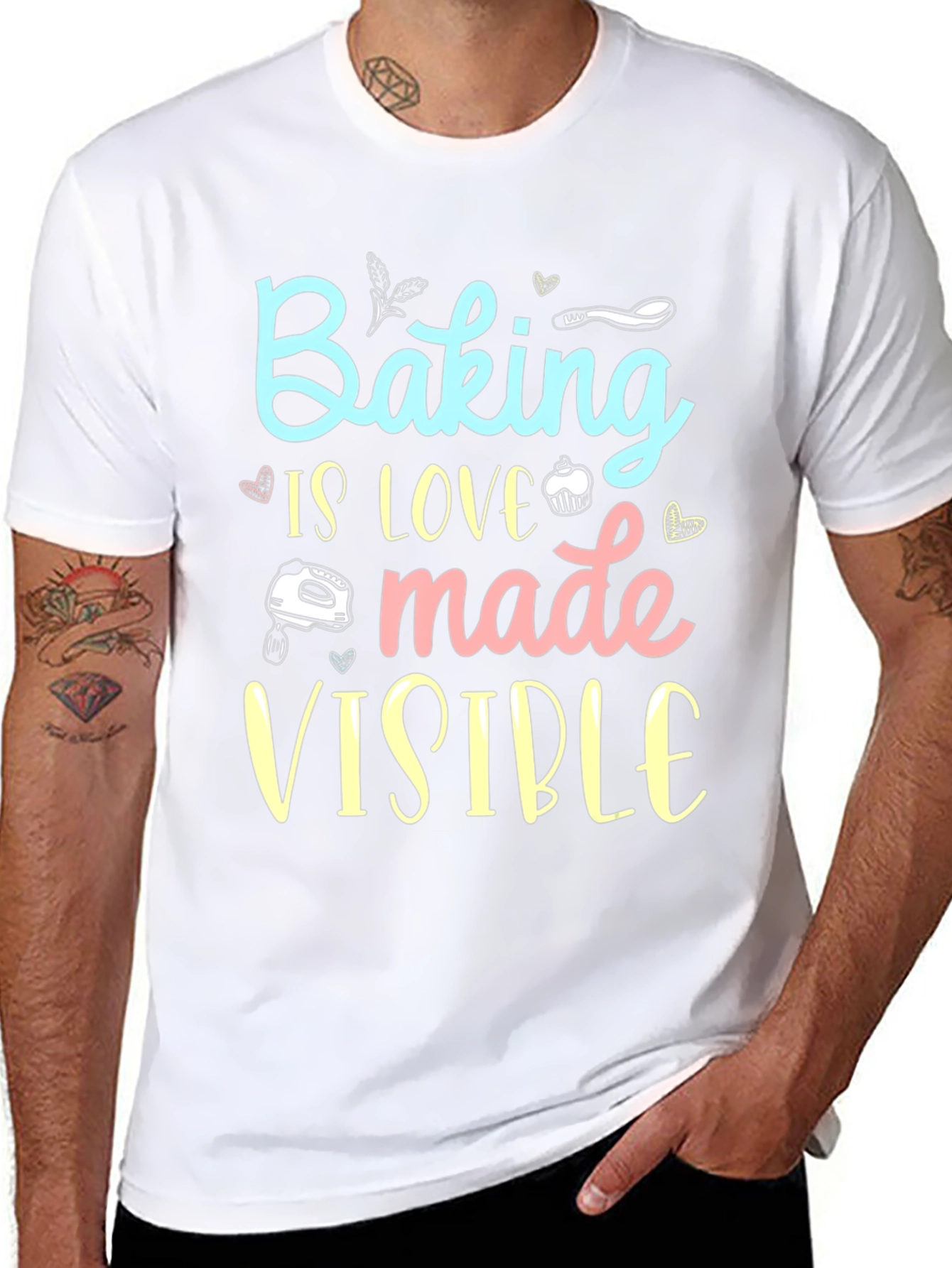 Baking is Love Made Visible Black T-Shirt