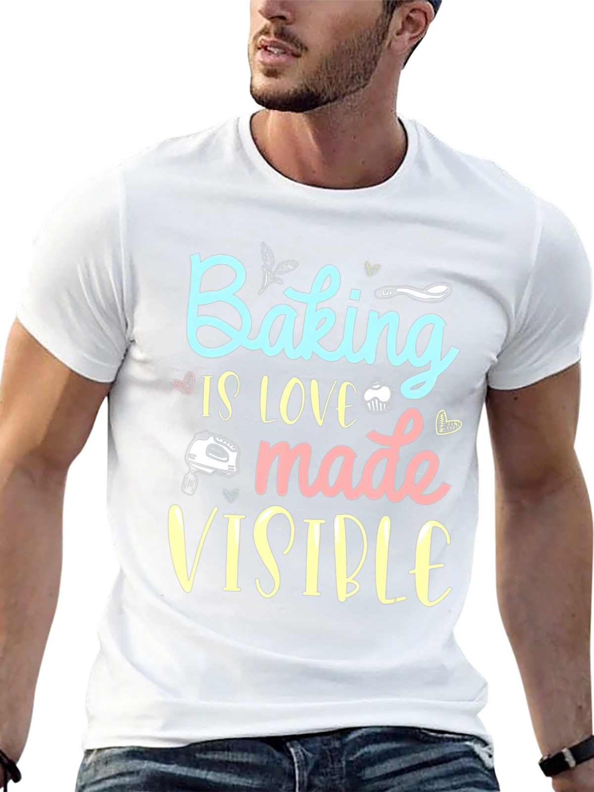Baking is Love Made Visible Black T-Shirt