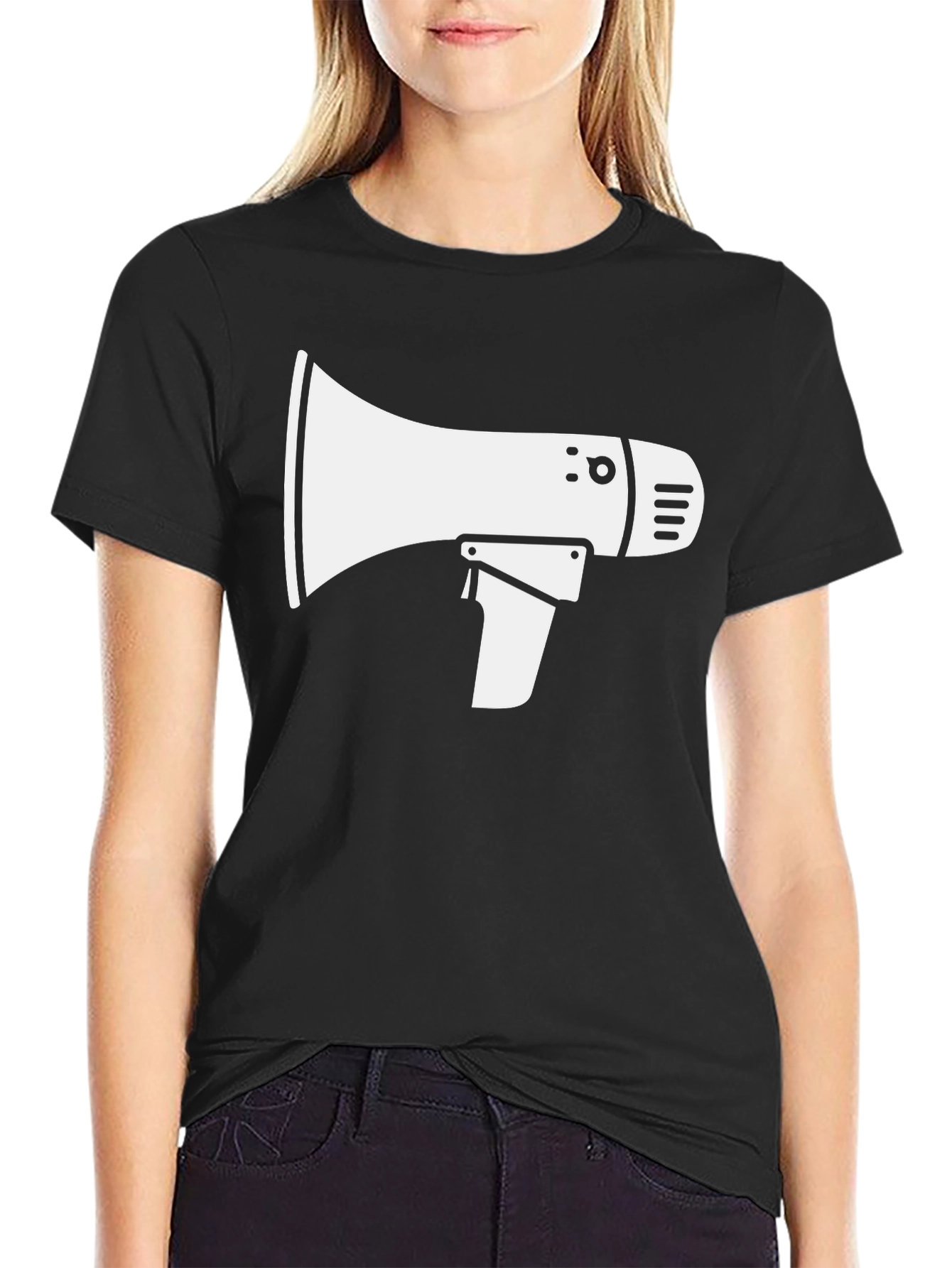 Megaphone Graphic T-Shirt - Bold Statement Tee