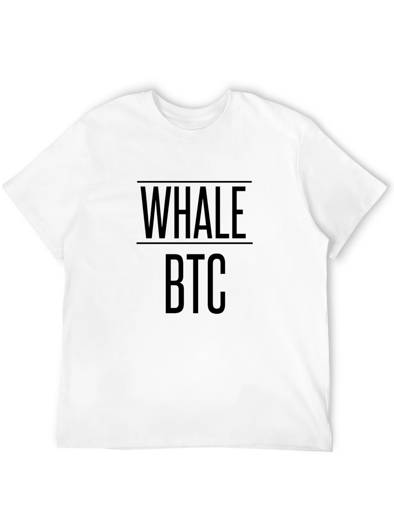 Whale BTC Crypto Black T-Shirt