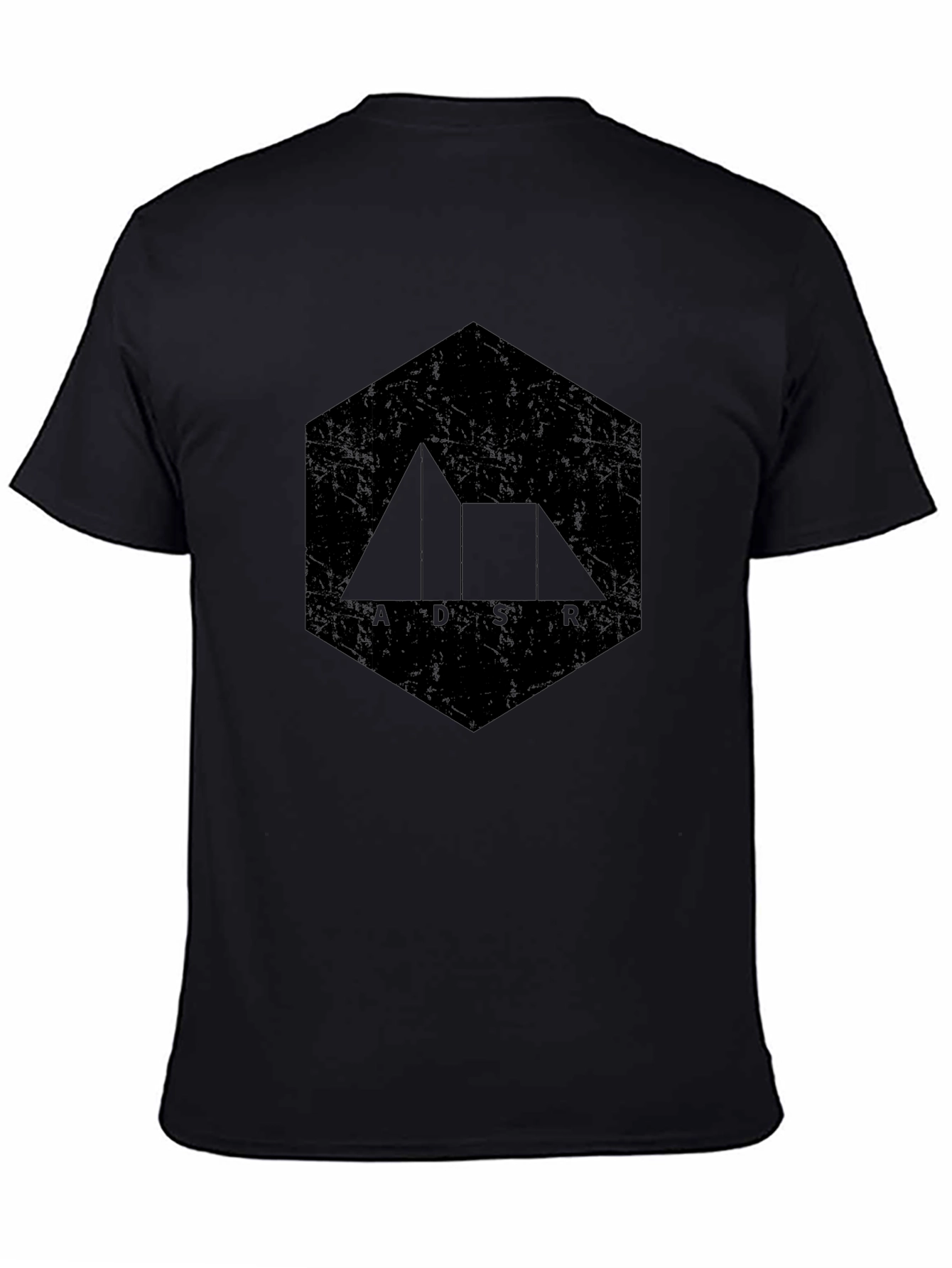 ADSR Synth Black Tee - Unique Music Producer Shirt