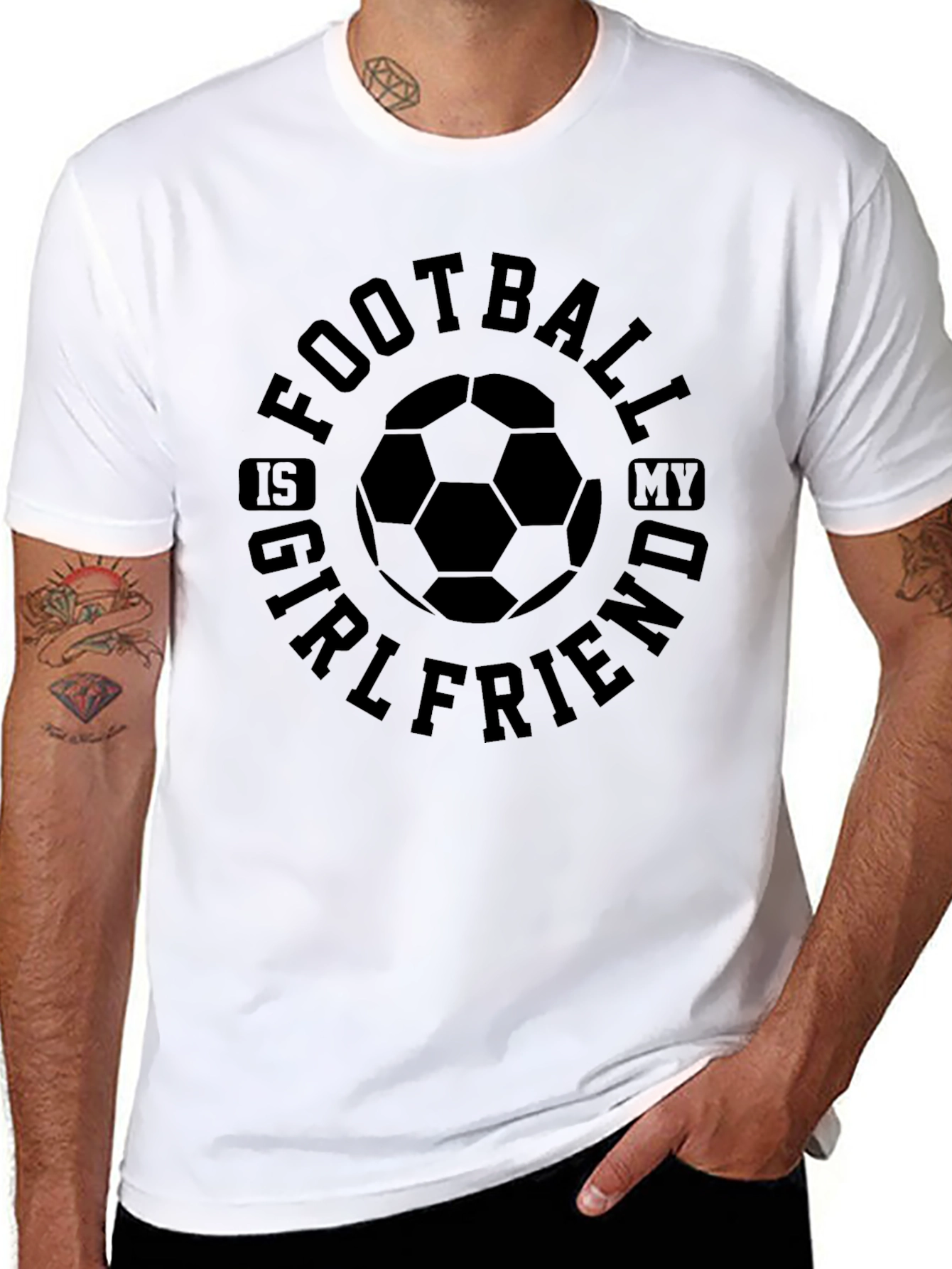 Football Is My Girlfriend Graphic T-Shirt