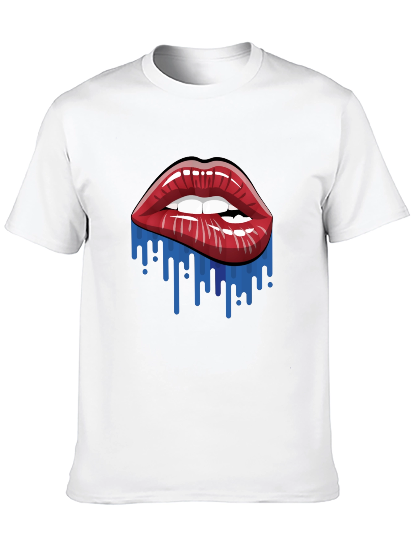 Lip Drip Graphic Tee - Bold Statement T-Shirt
