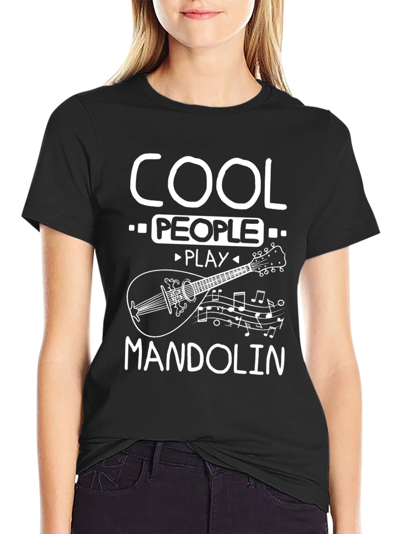 Cool People Play Mandolin Graphic Tee