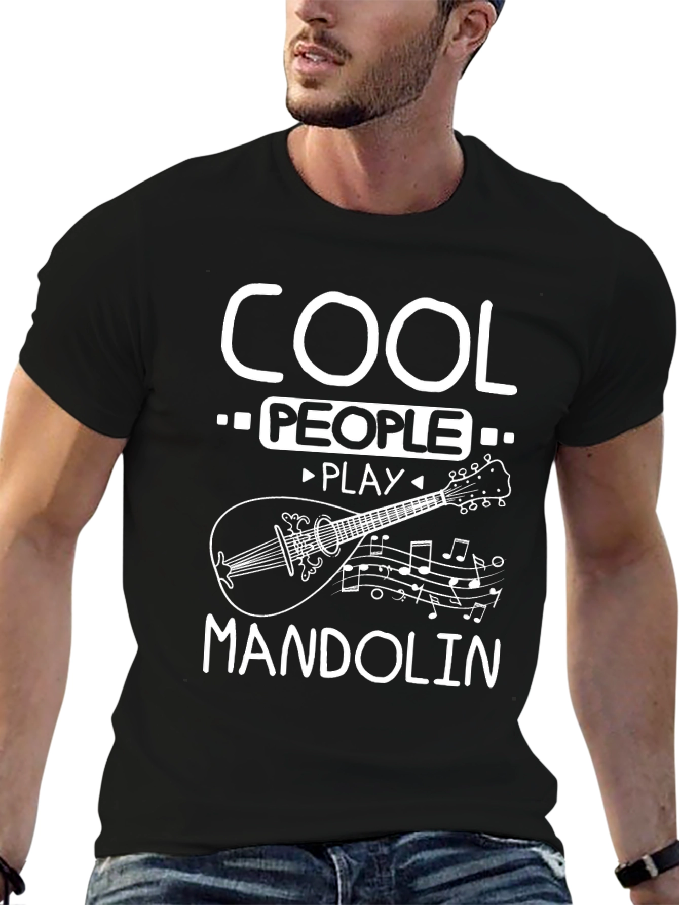 Cool People Play Mandolin Graphic Tee