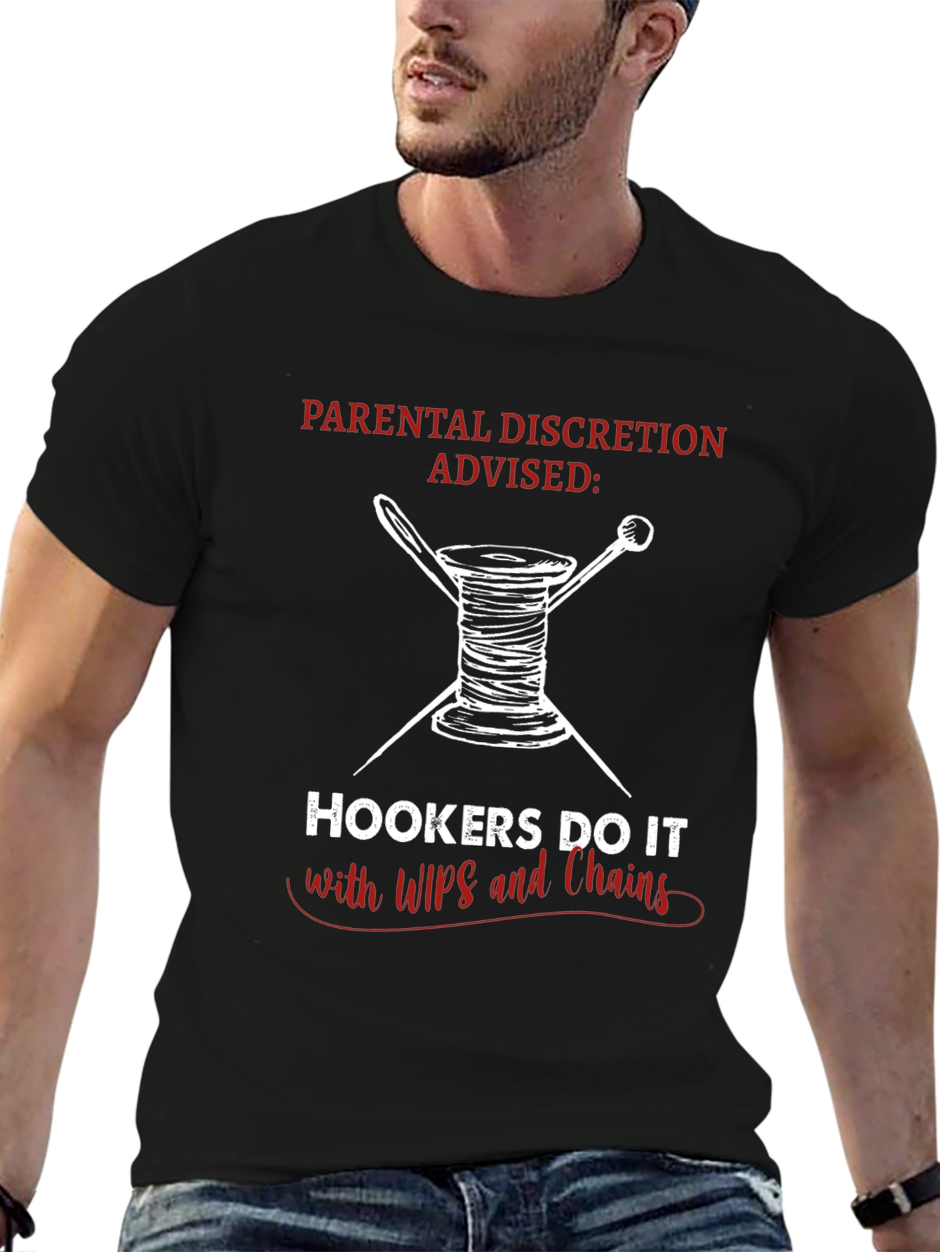Hookers Do It with WIPs & Chains Graphic T-Shirt