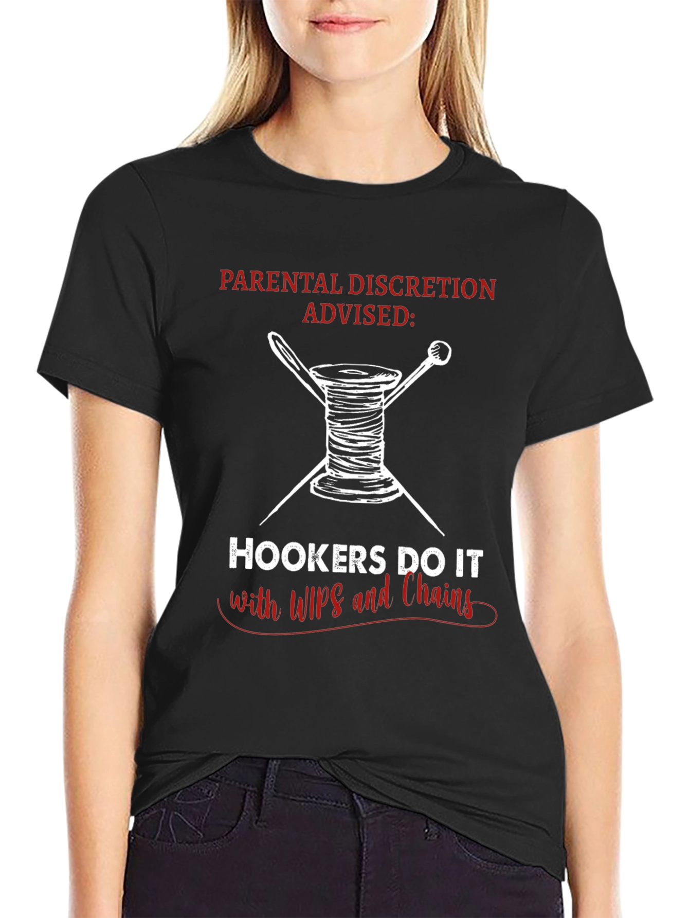 Hookers Do It with WIPs & Chains Graphic T-Shirt