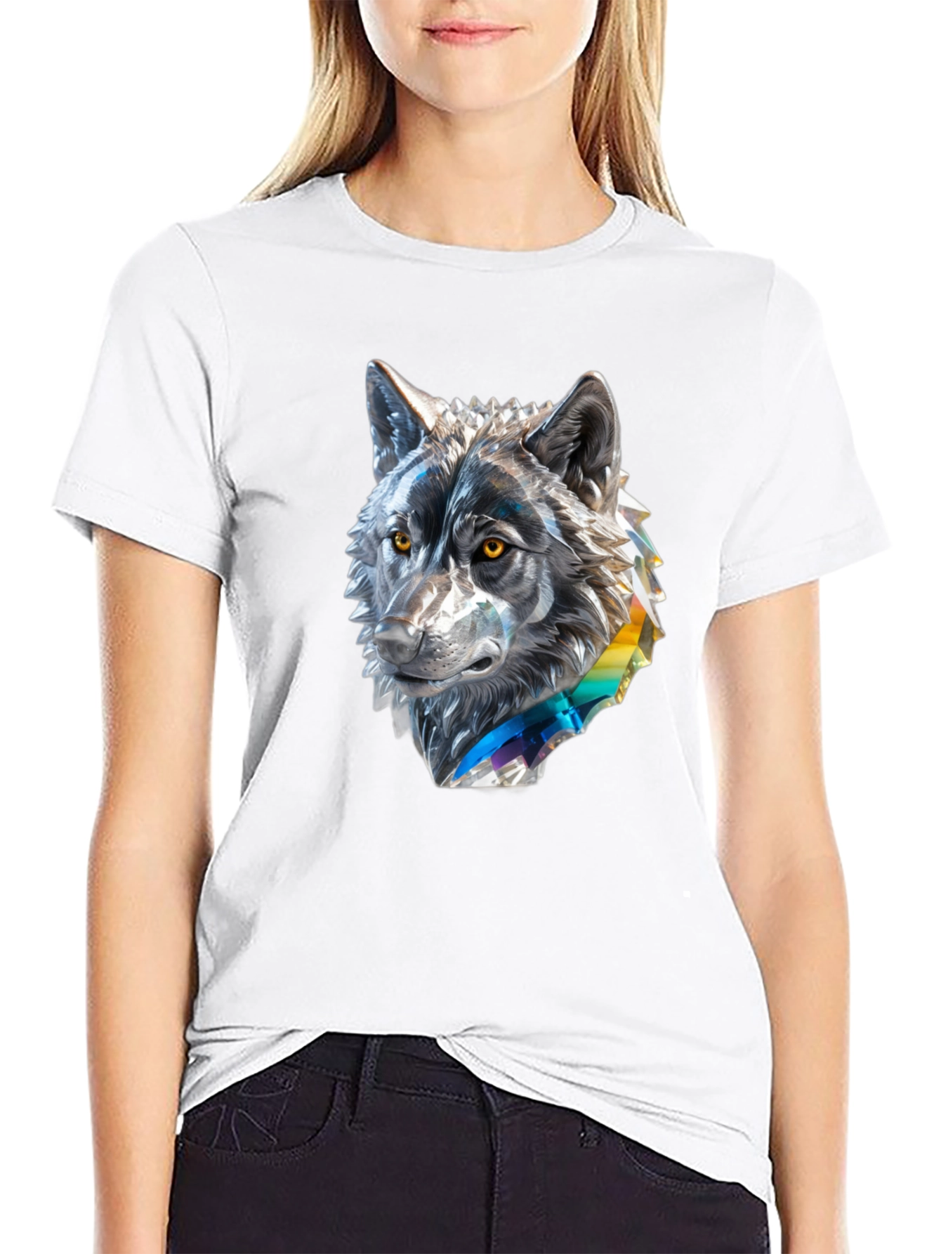 Wolf Graphic Tee - Mens Black T-Shirt