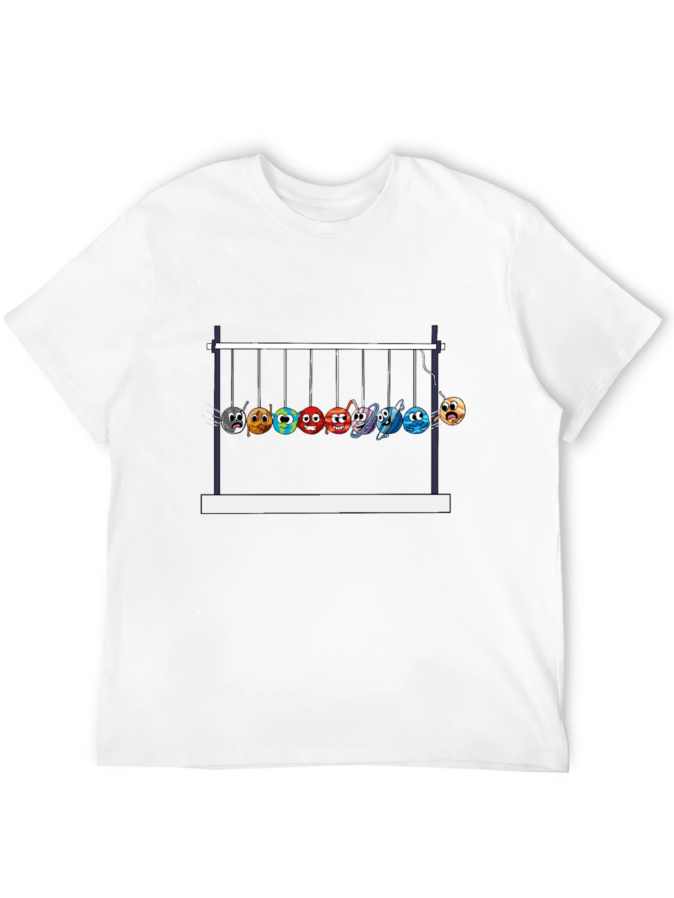 Newtons Cradle Planets Graphic Tee