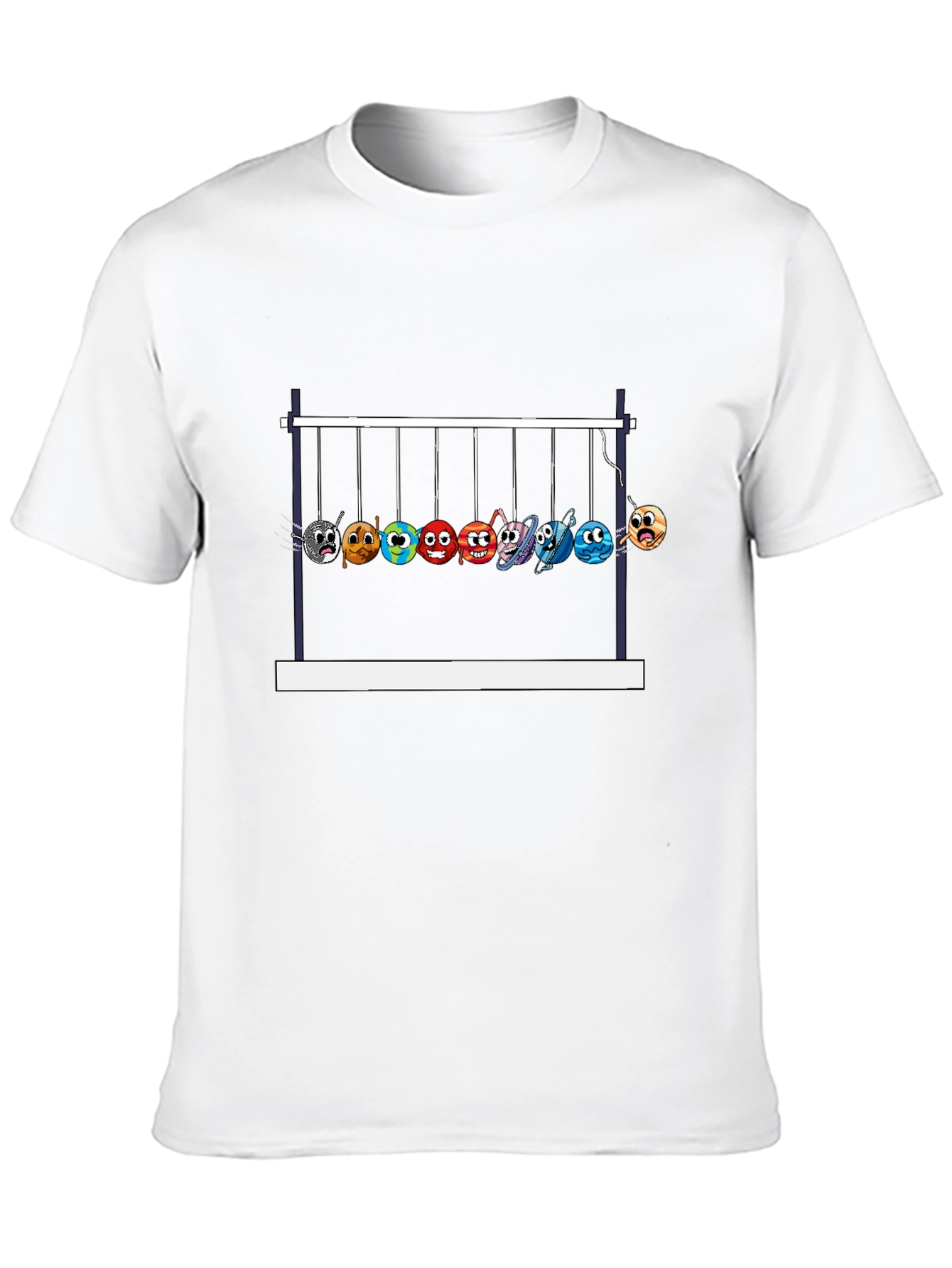 Newtons Cradle Planets Graphic Tee