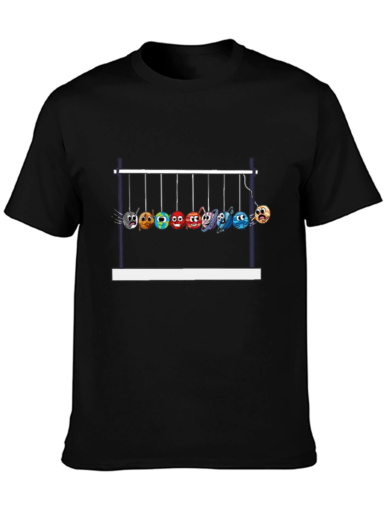 Newtons Cradle Planets Graphic Tee