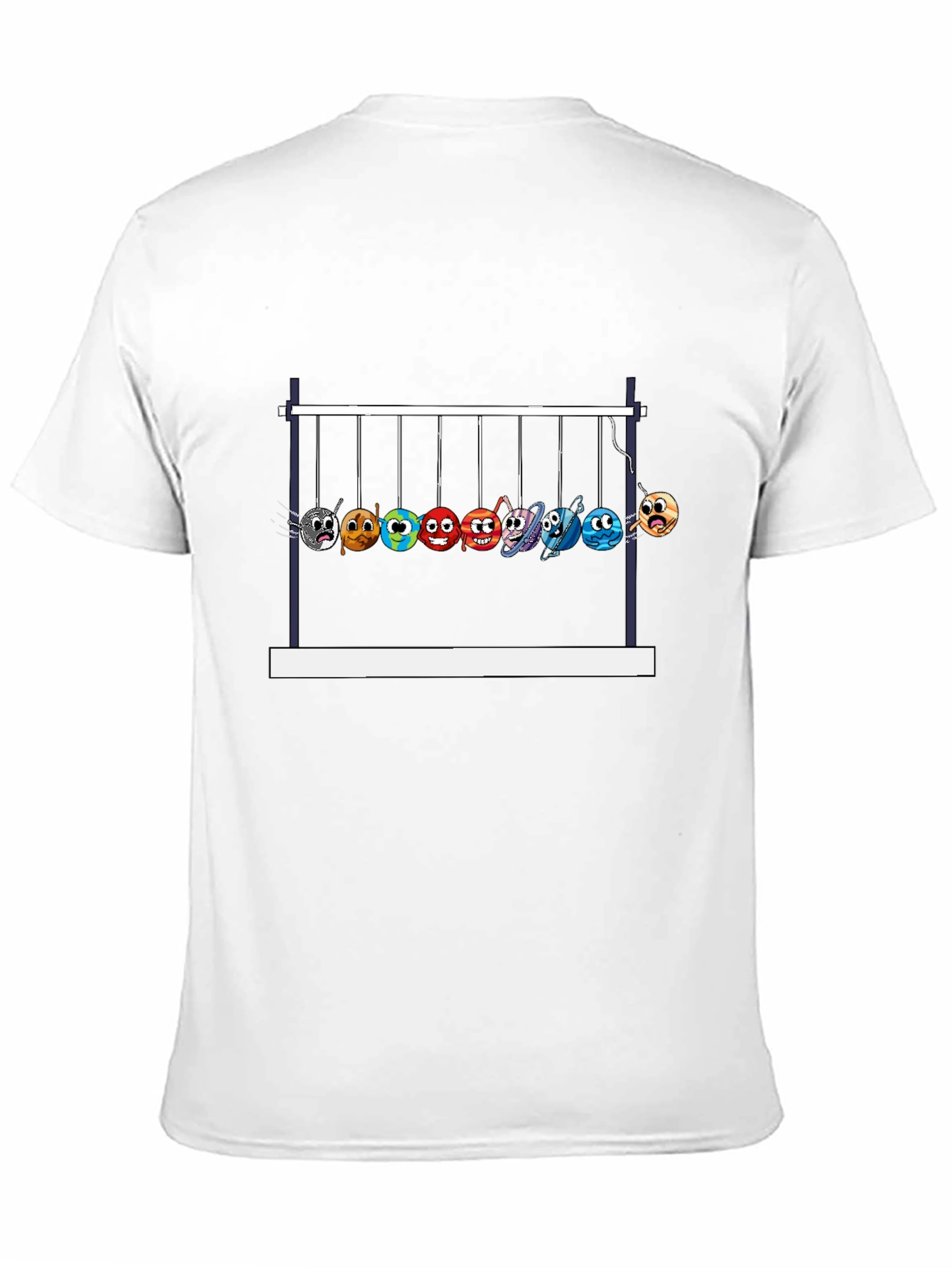Newtons Cradle Planets Graphic Tee