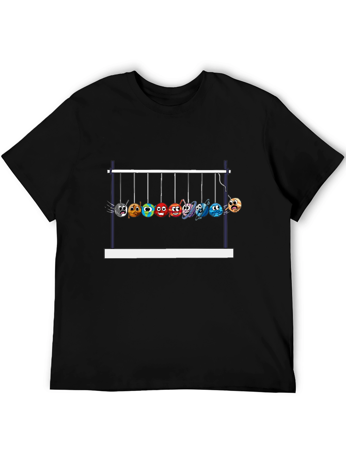 Newtons Cradle Planets Graphic Tee