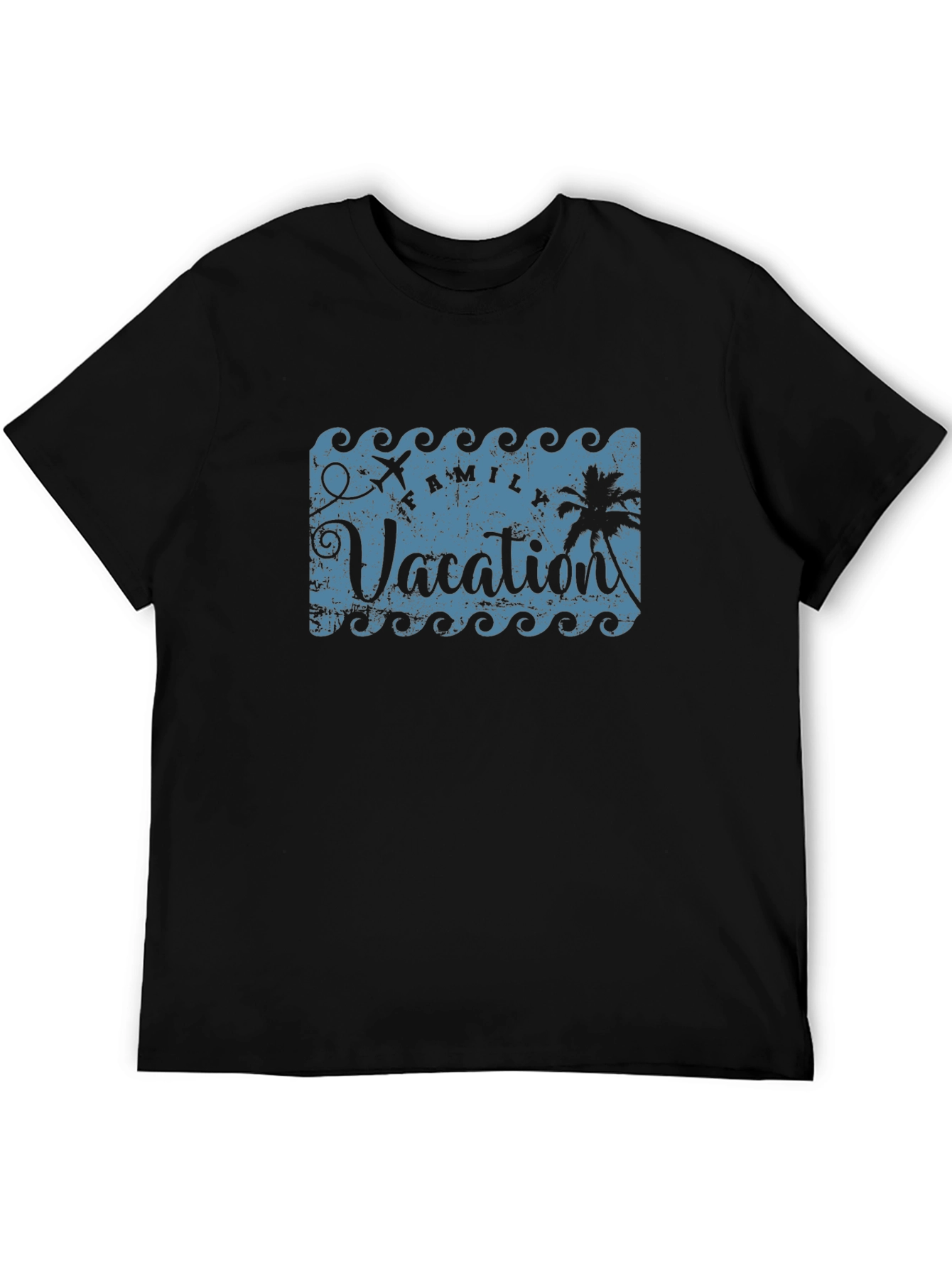 Family Vacation Black T-Shirt