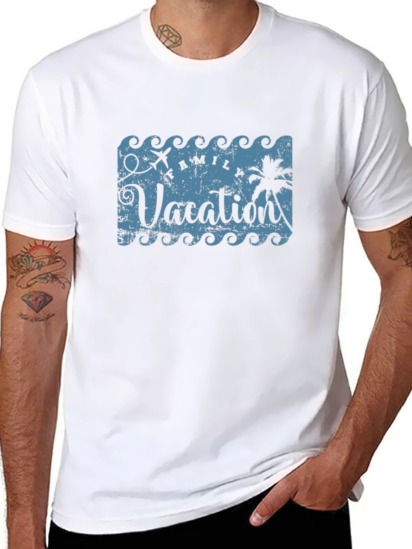 Family Vacation Black T-Shirt