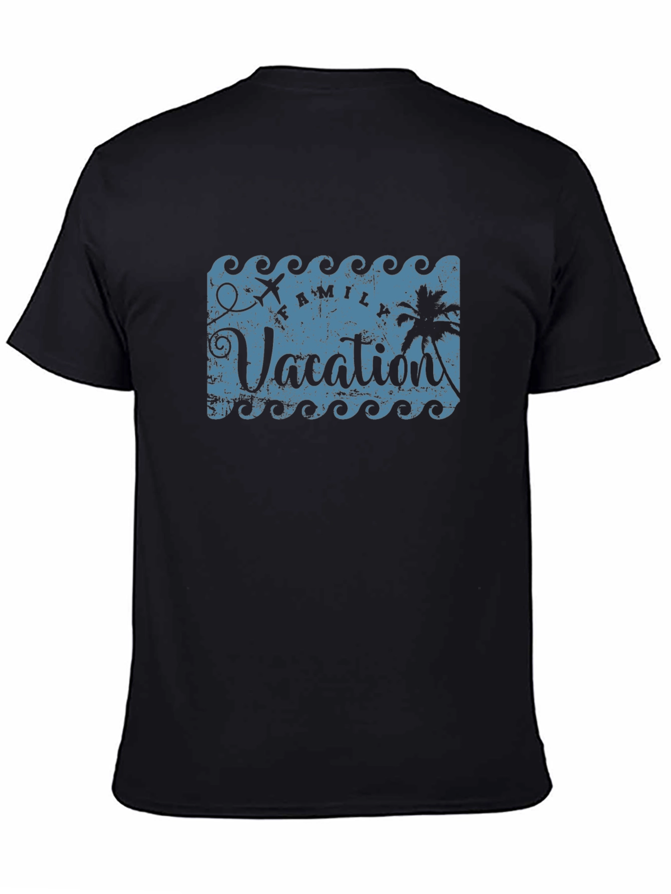 Family Vacation Black T-Shirt