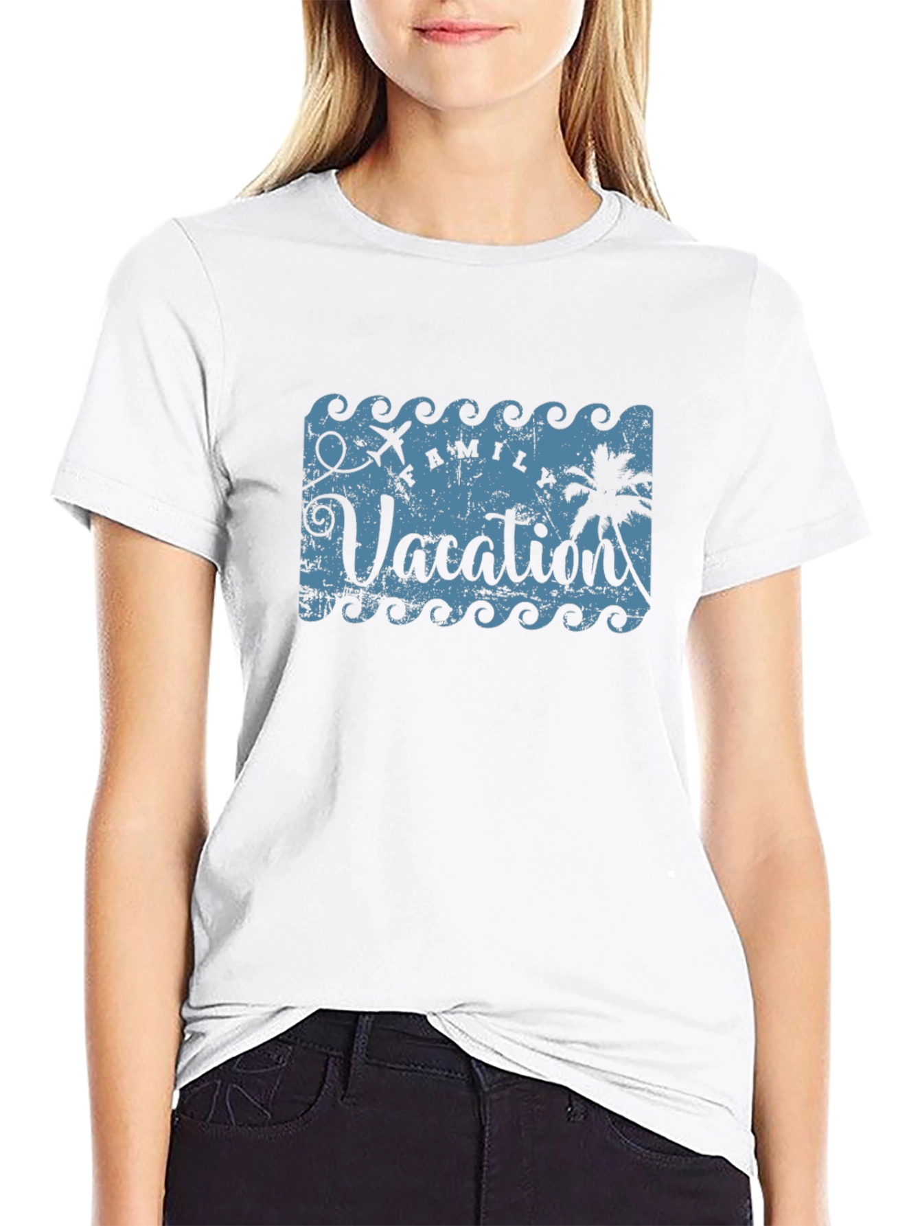 Family Vacation Black T-Shirt