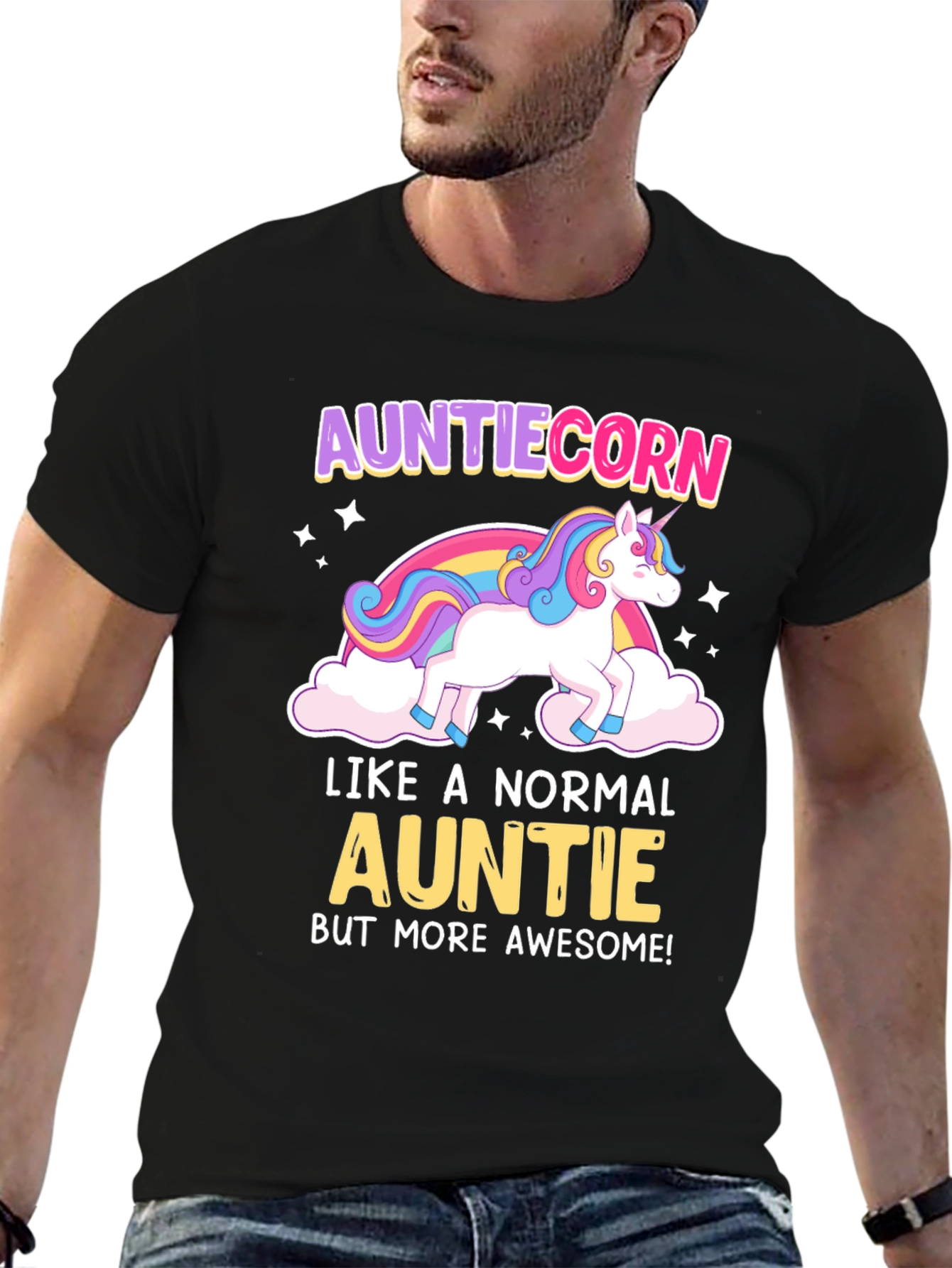 Auntiecorn Awesome Aunt T-Shirt