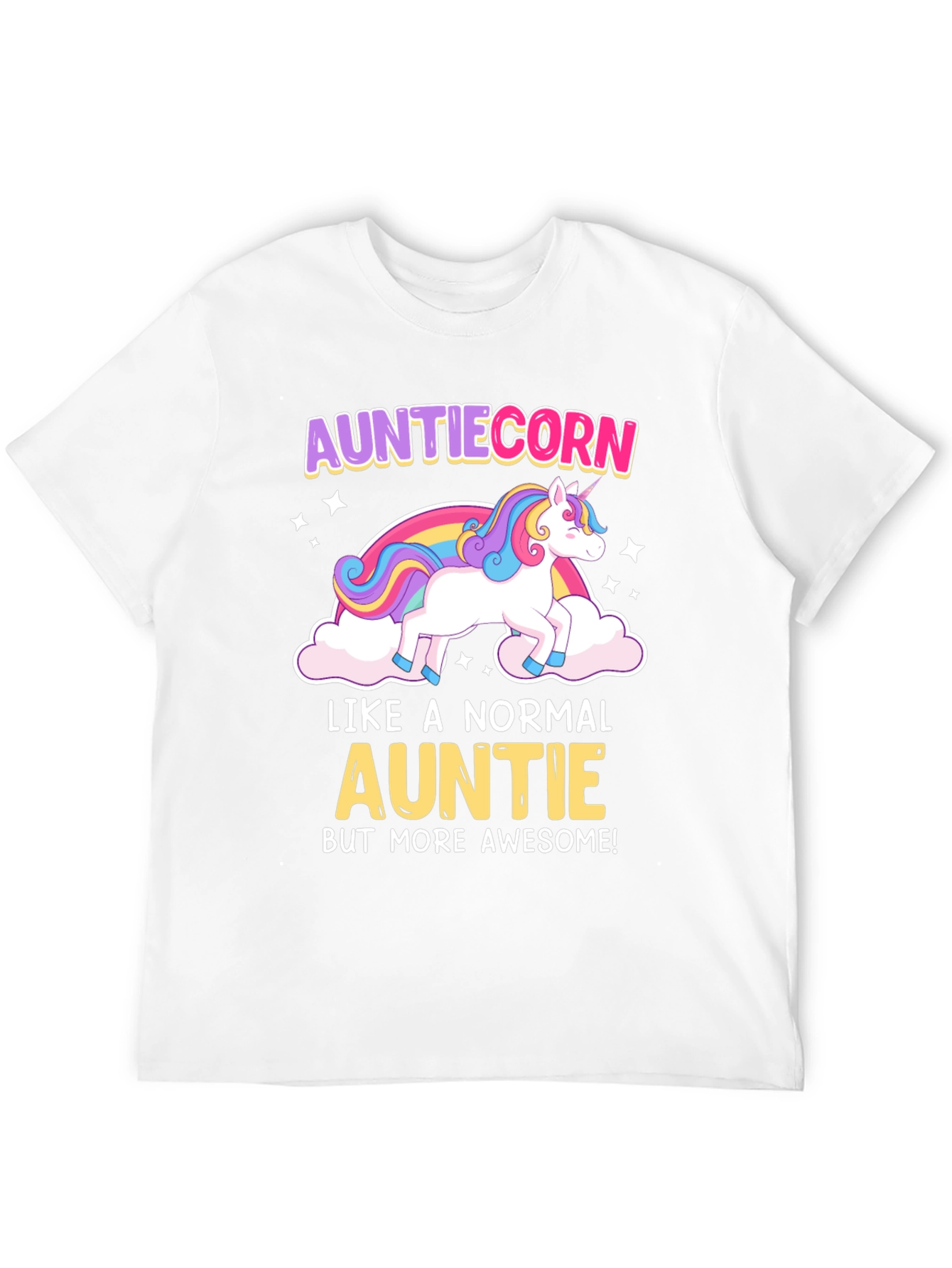 Auntiecorn Awesome Aunt T-Shirt