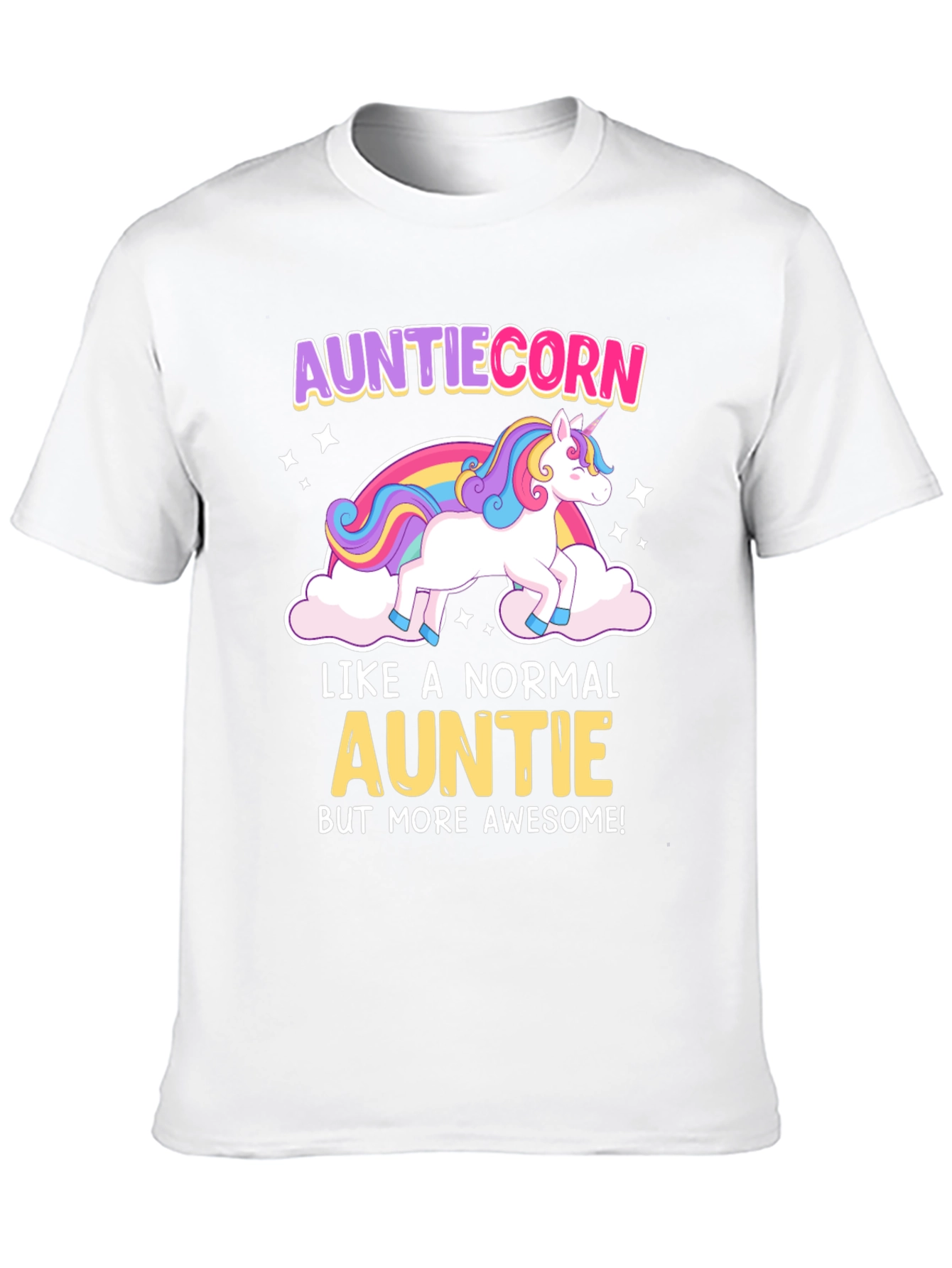 Auntiecorn Awesome Aunt T-Shirt