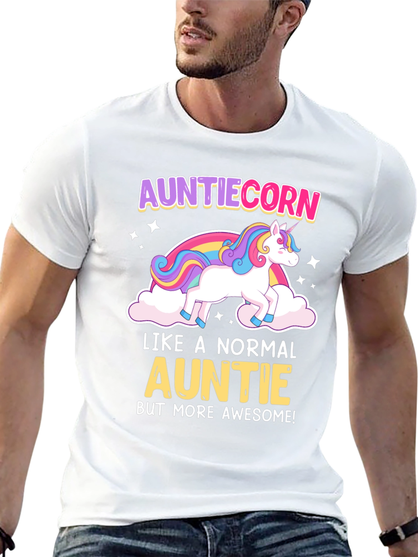 Auntiecorn Awesome Aunt T-Shirt