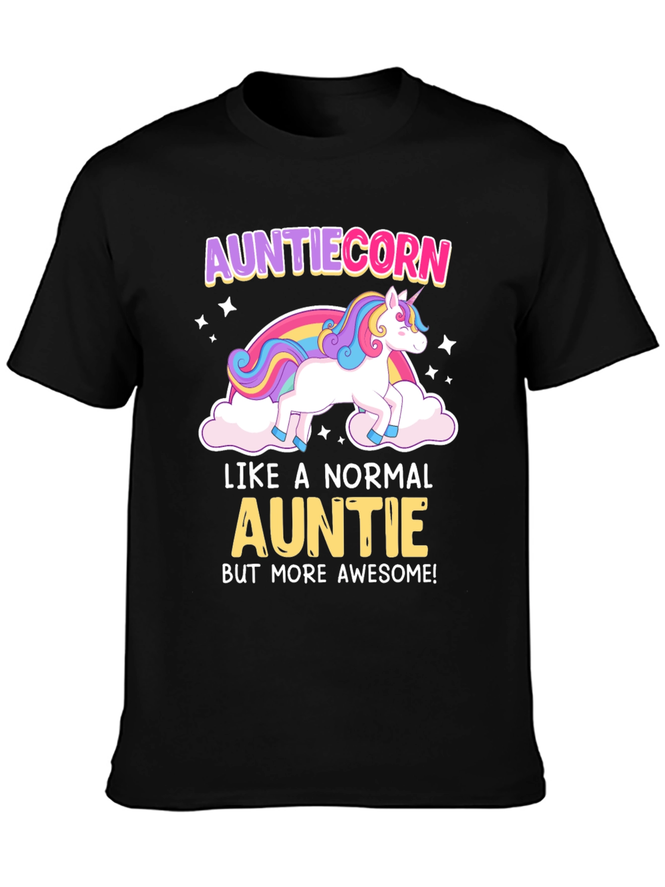 Auntiecorn Awesome Aunt T-Shirt