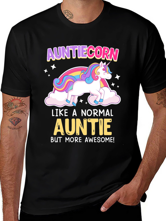 Auntiecorn Awesome Aunt T-Shirt