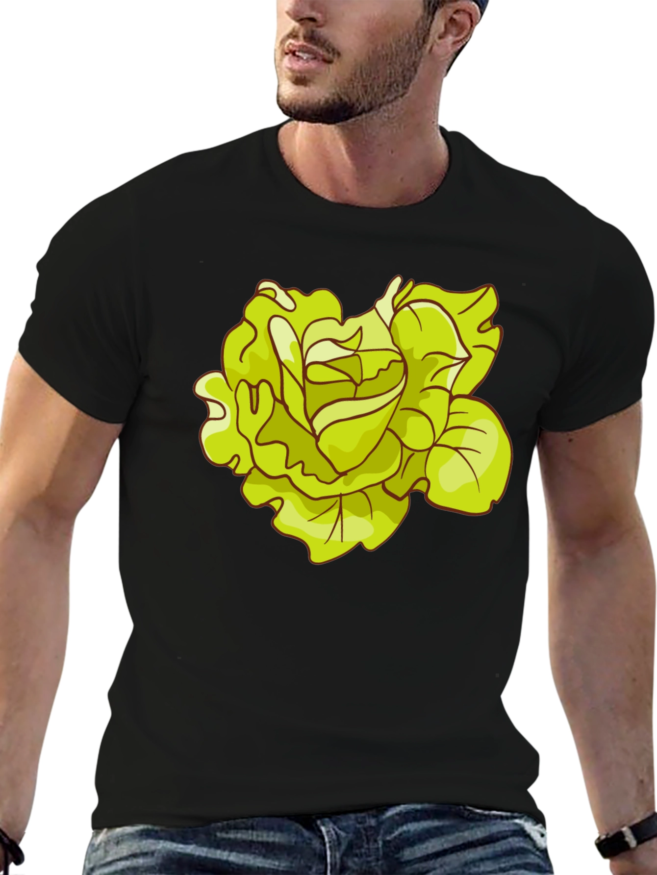 Lettuce Graphic Black T-Shirt