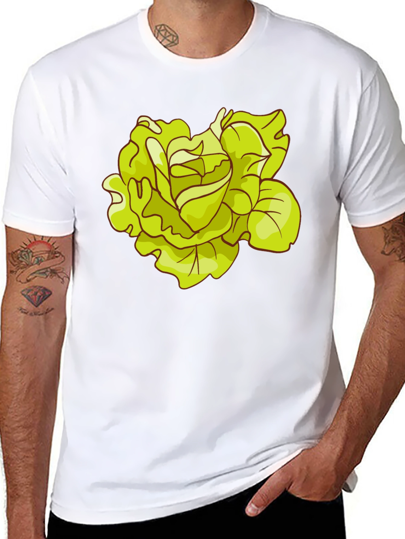 Lettuce Graphic Black T-Shirt