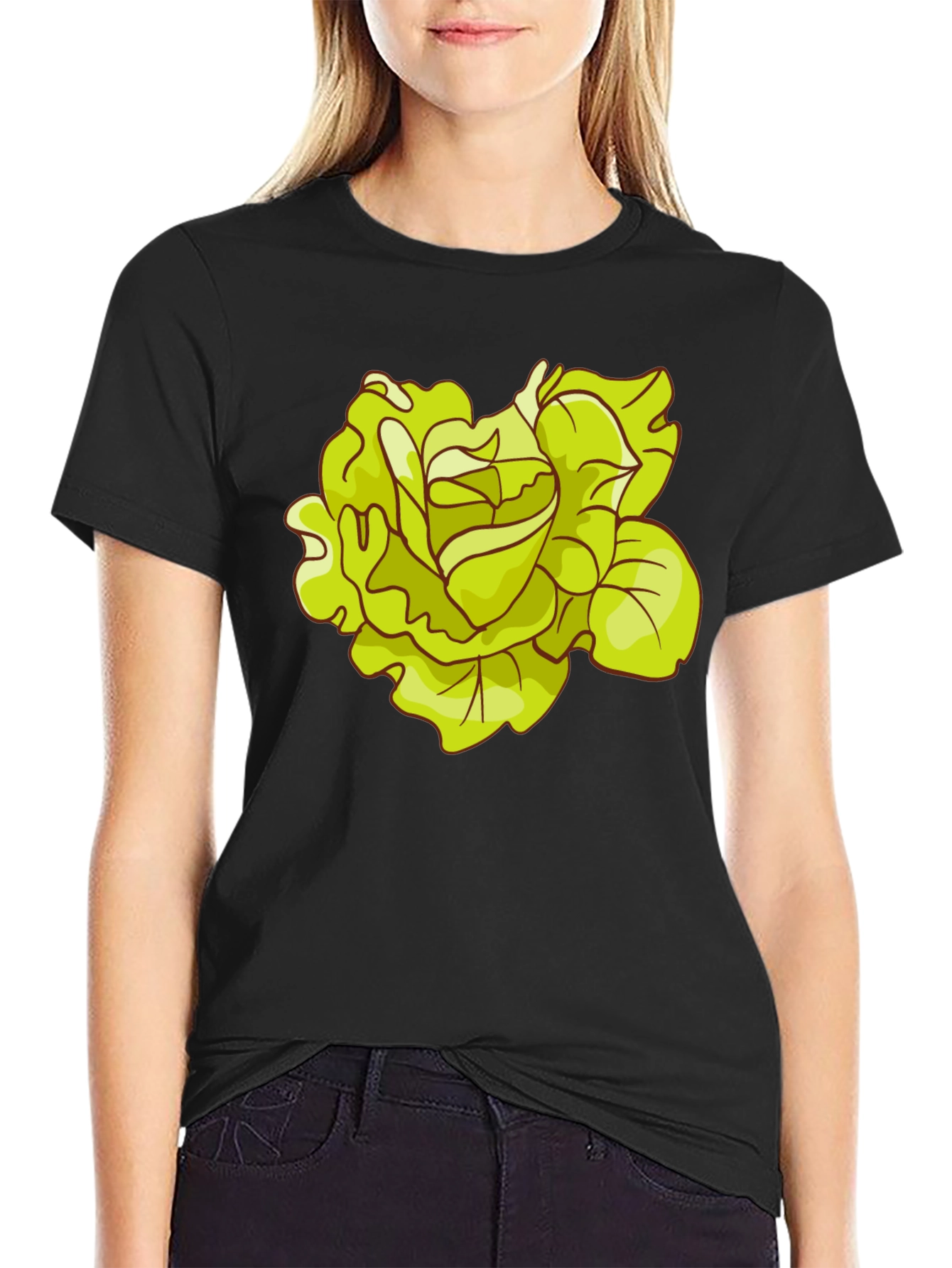 Lettuce Graphic Black T-Shirt
