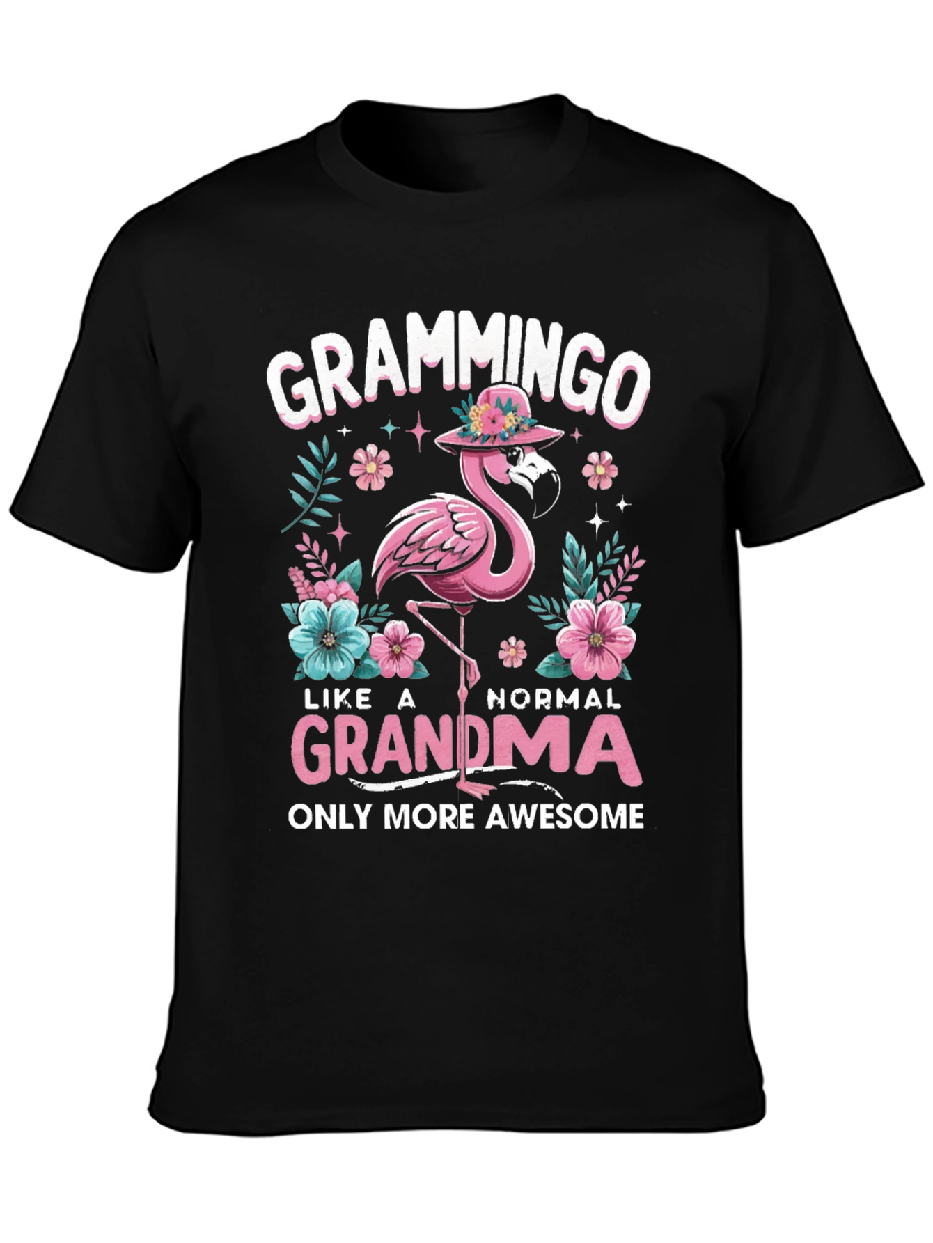 Grammingo Grandma T-Shirt - Flamingo Graphic Tee