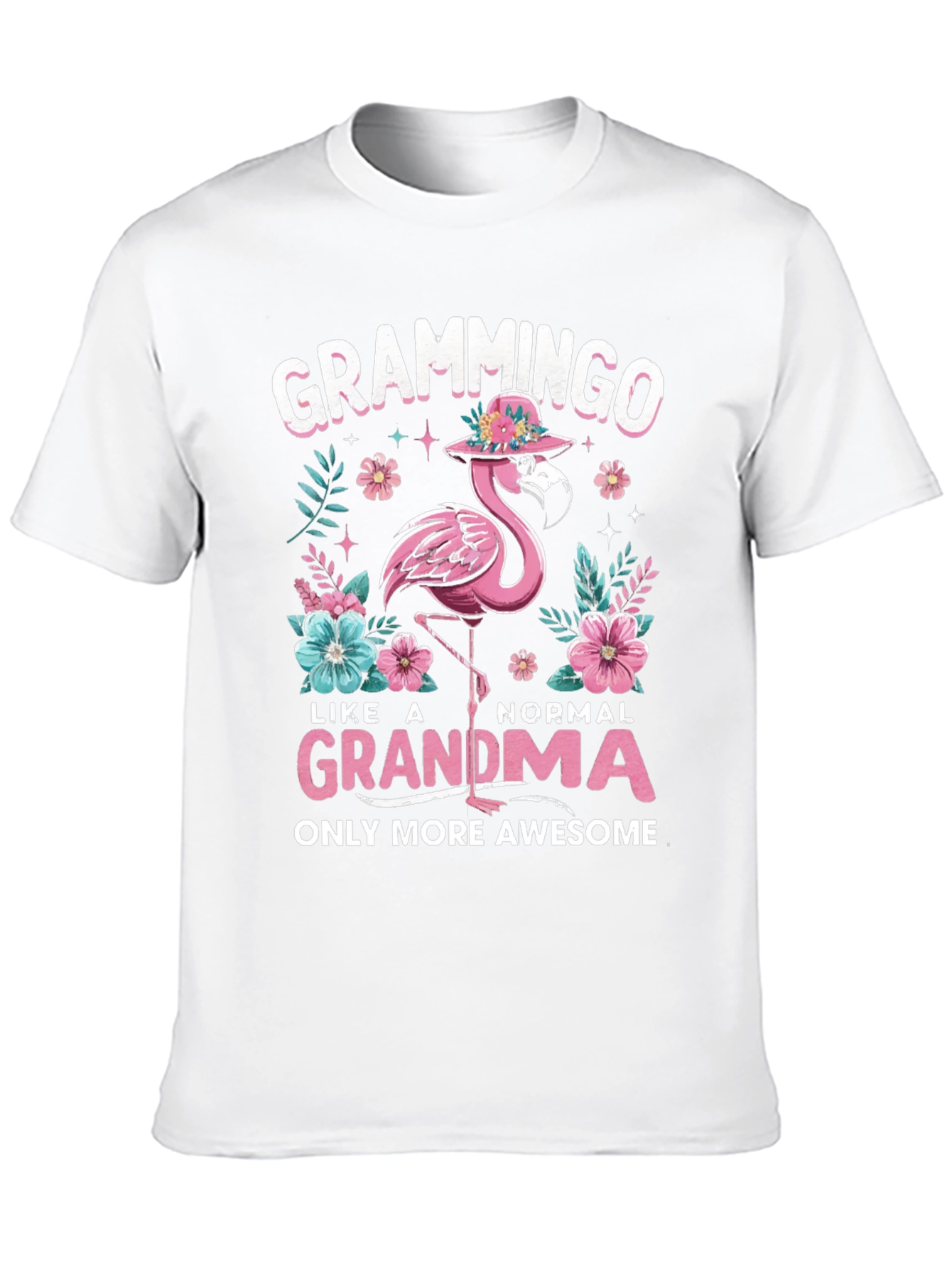 Grammingo Grandma T-Shirt - Flamingo Graphic Tee