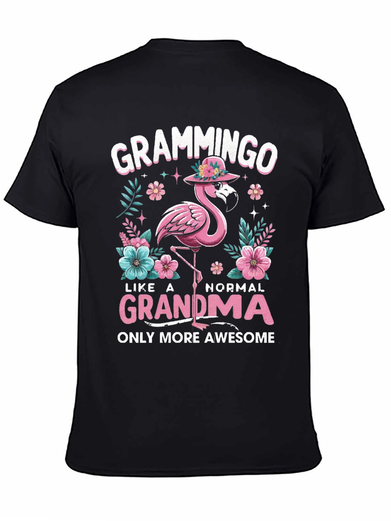 Grammingo Grandma T-Shirt - Flamingo Graphic Tee