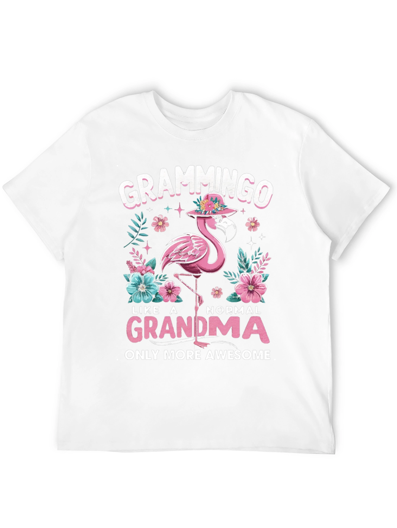Grammingo Grandma T-Shirt - Flamingo Graphic Tee