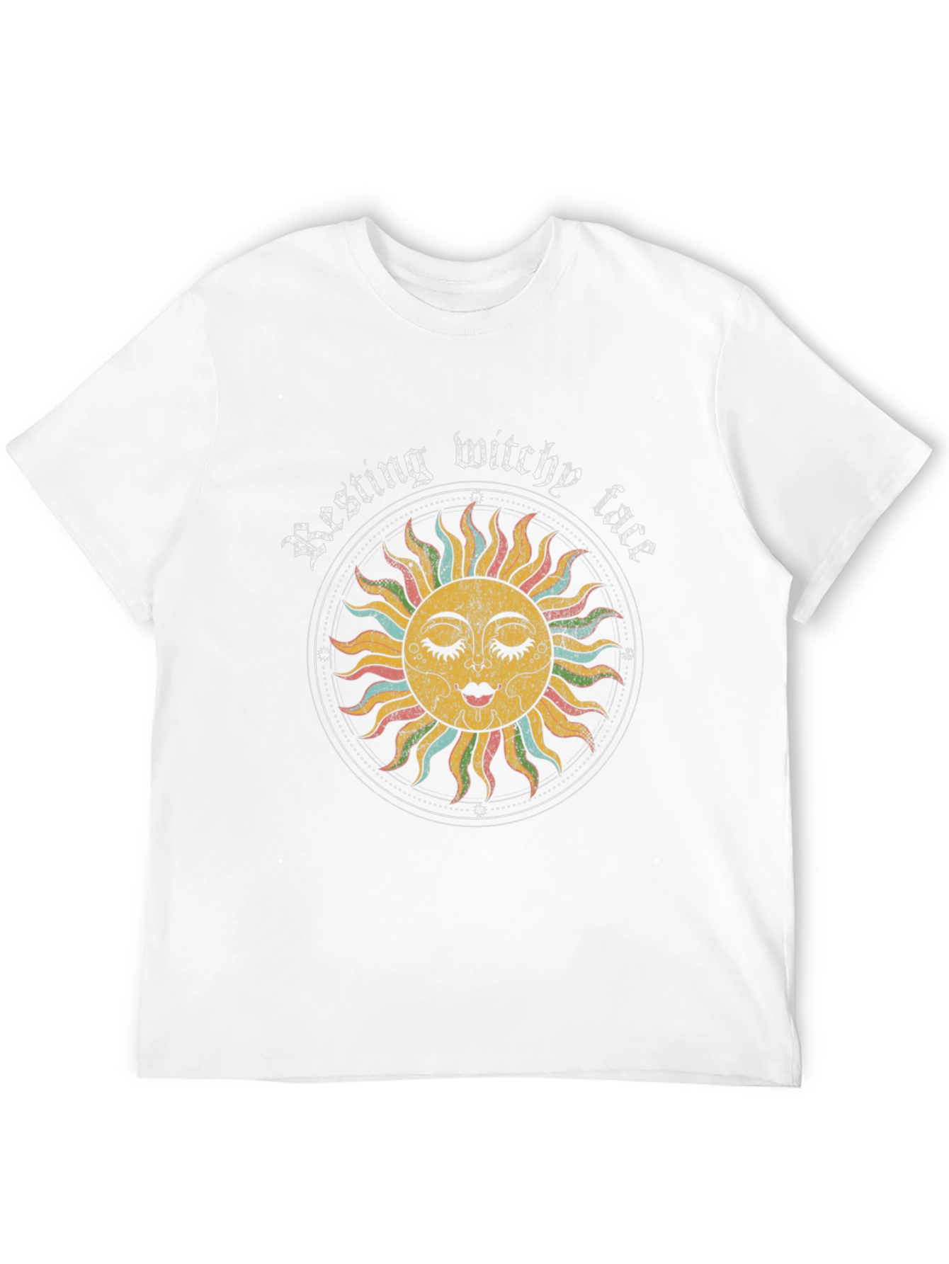 Resting Witchy Face Graphic Tee - Black Unisex T-Shirt
