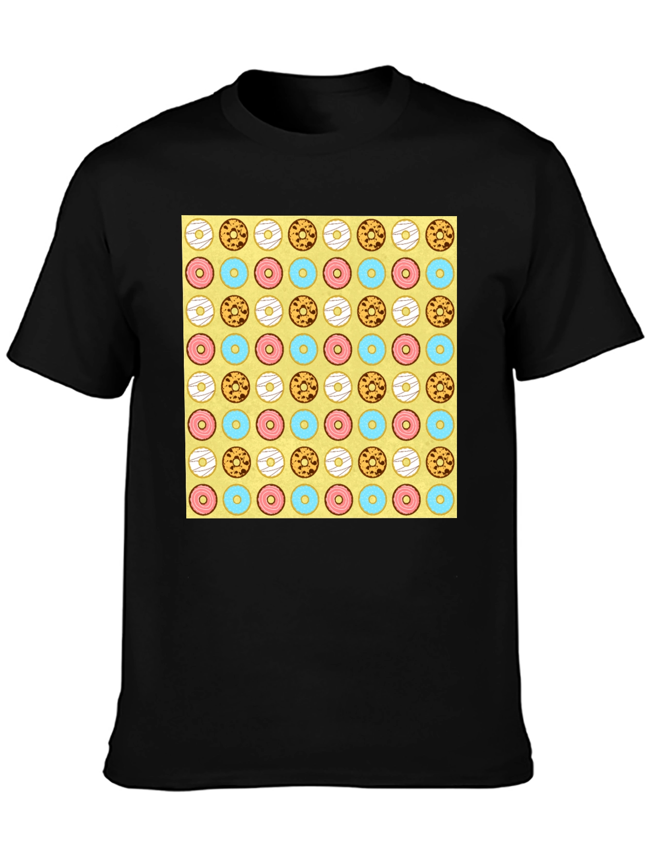Donut Pattern T-Shirt - Fun & Unique Design
