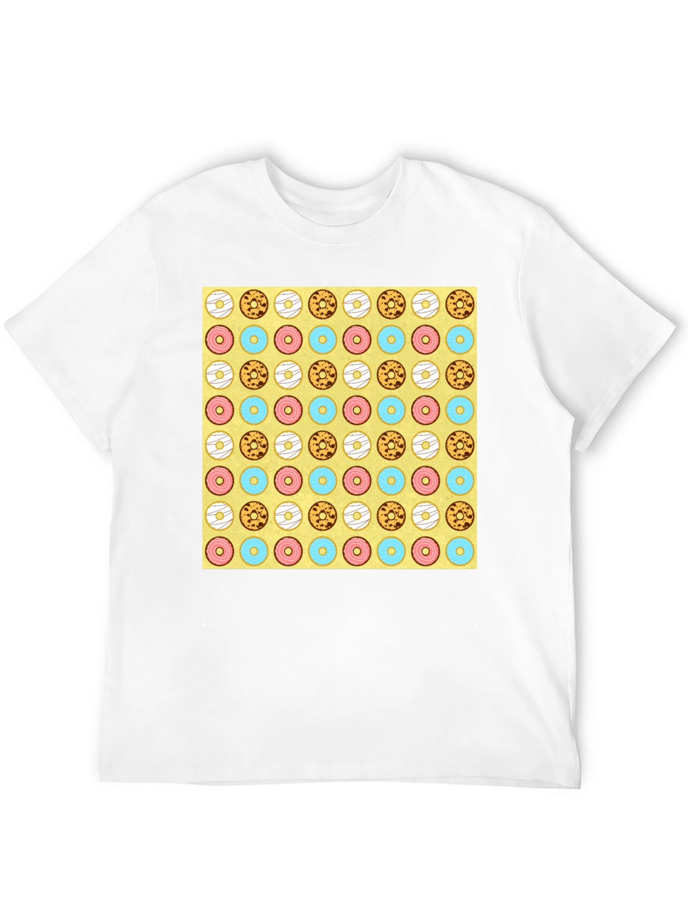 Donut Pattern T-Shirt - Fun & Unique Design