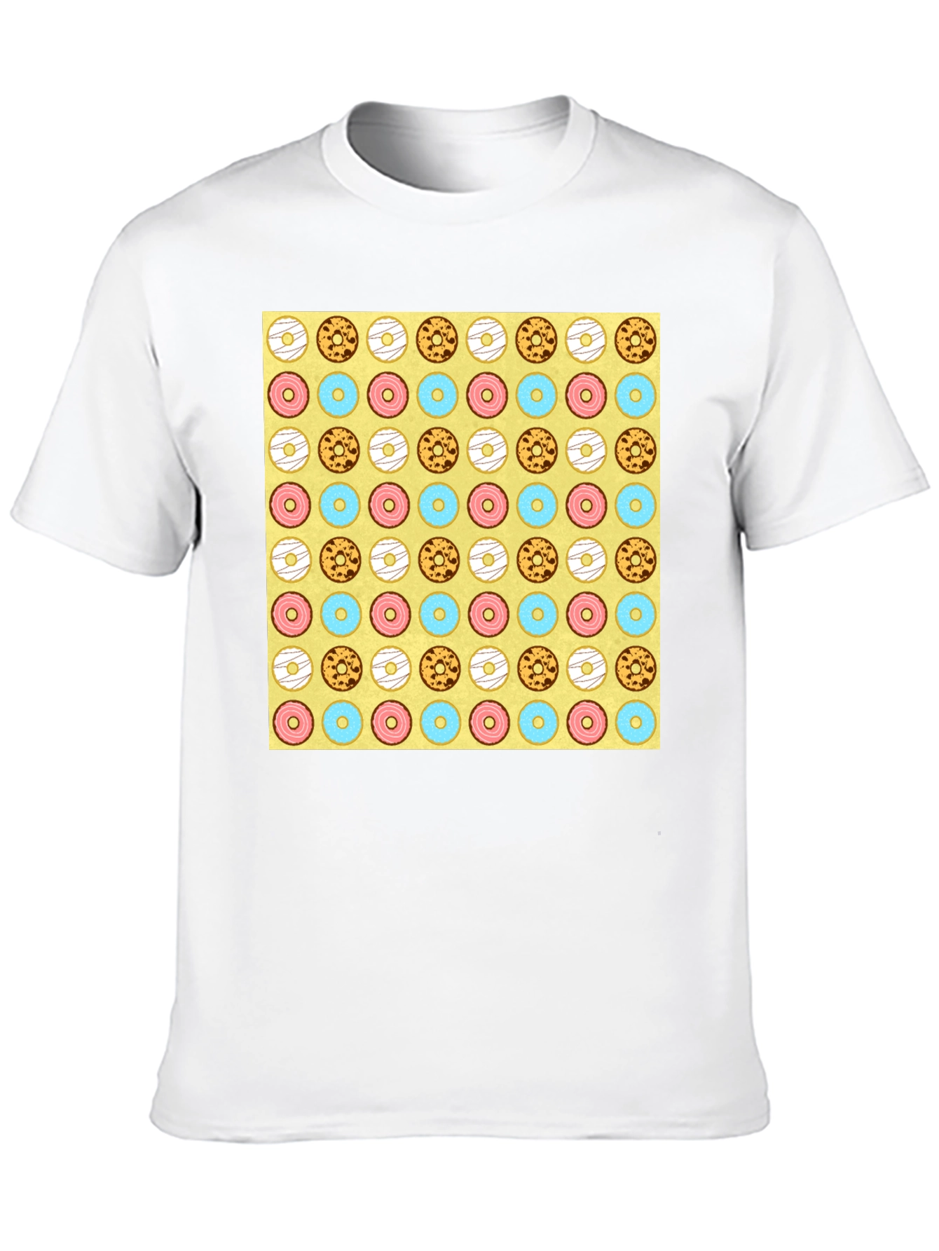 Donut Pattern T-Shirt - Fun & Unique Design