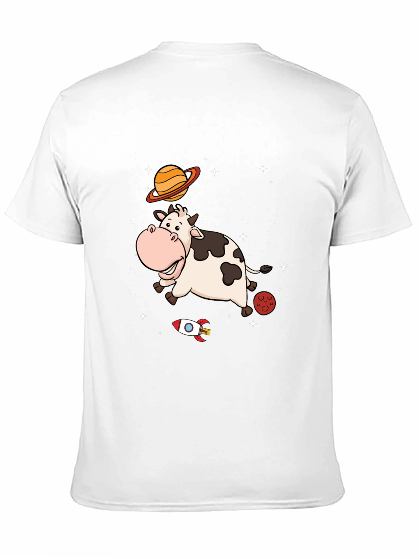 Space Cow T-Shirt Cute Cartoon Tee