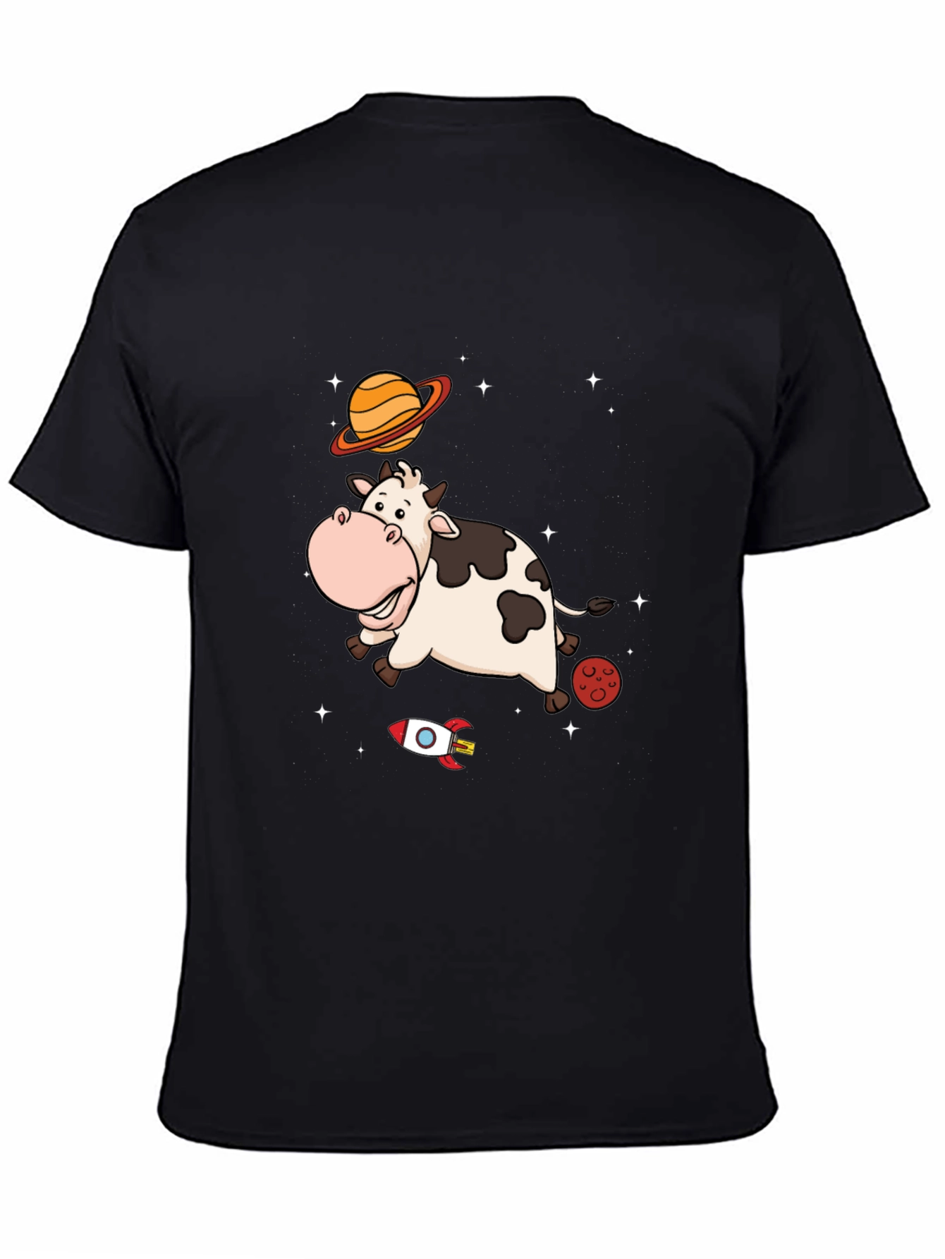 Space Cow T-Shirt Cute Cartoon Tee