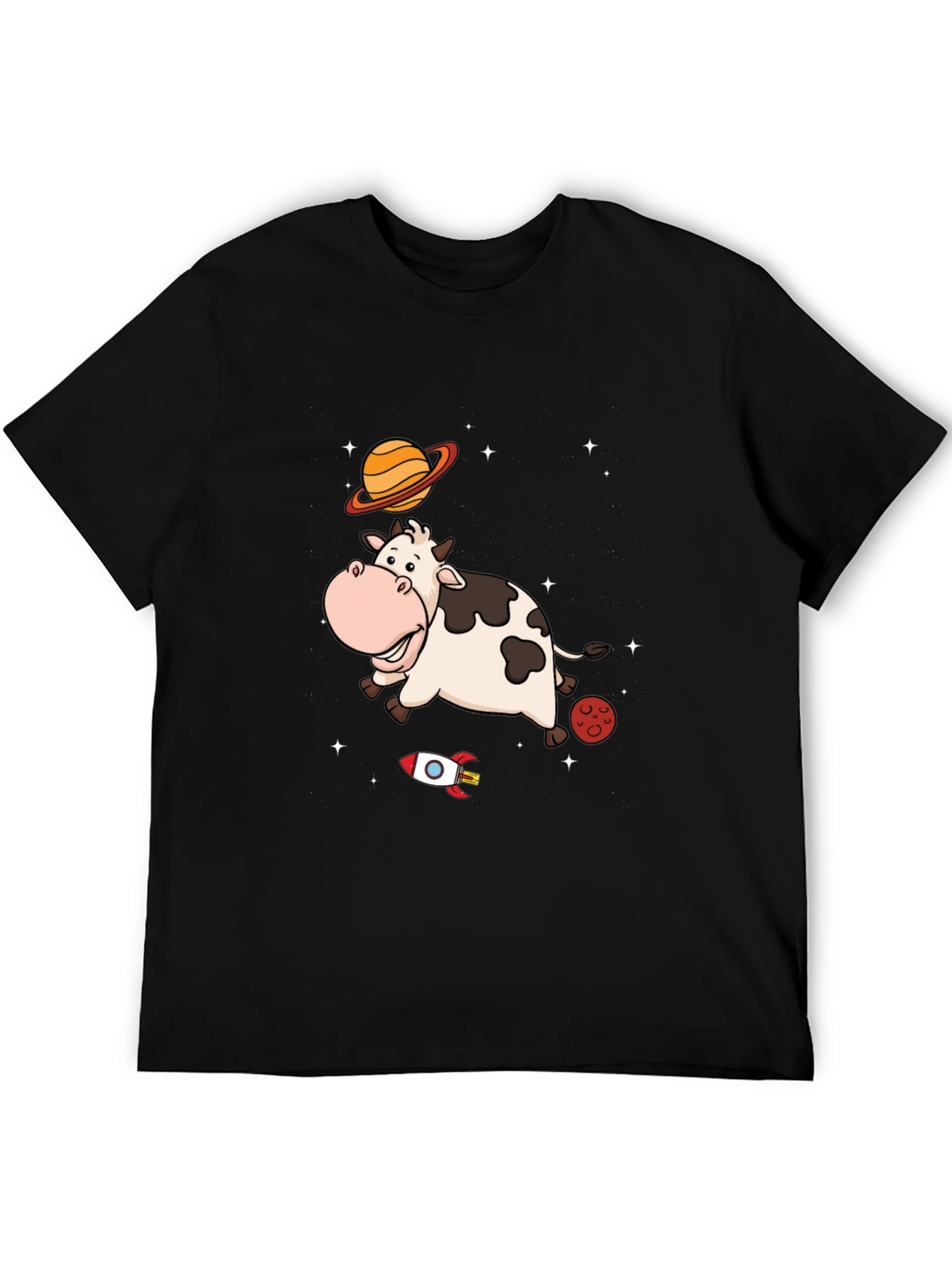 Space Cow T-Shirt Cute Cartoon Tee