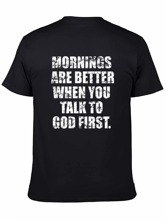 Morning Talk T-Shirt - Mens Christian Tee