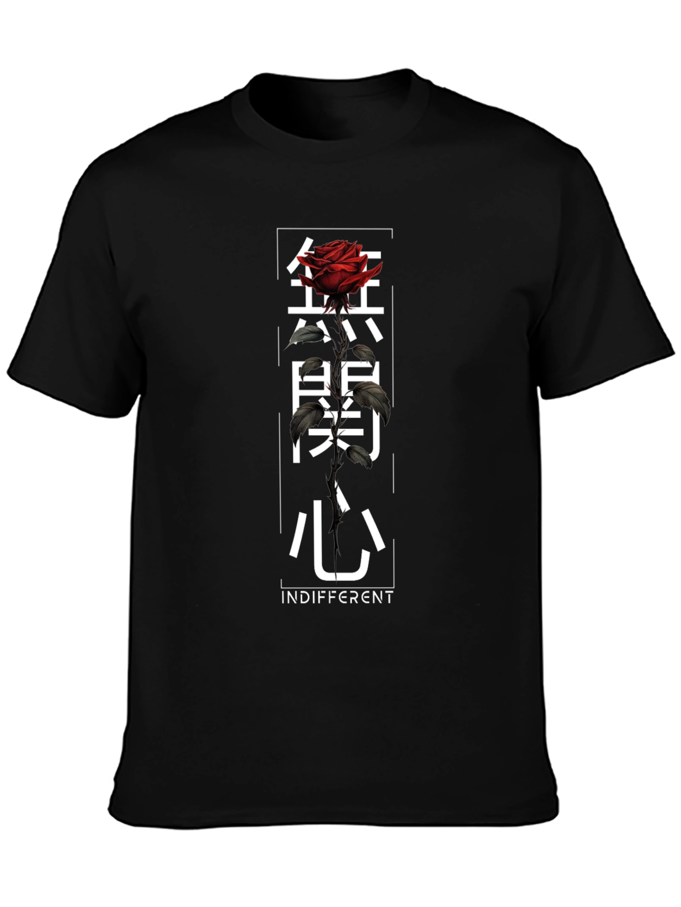 Indifferent Rose Graphic T-Shirt