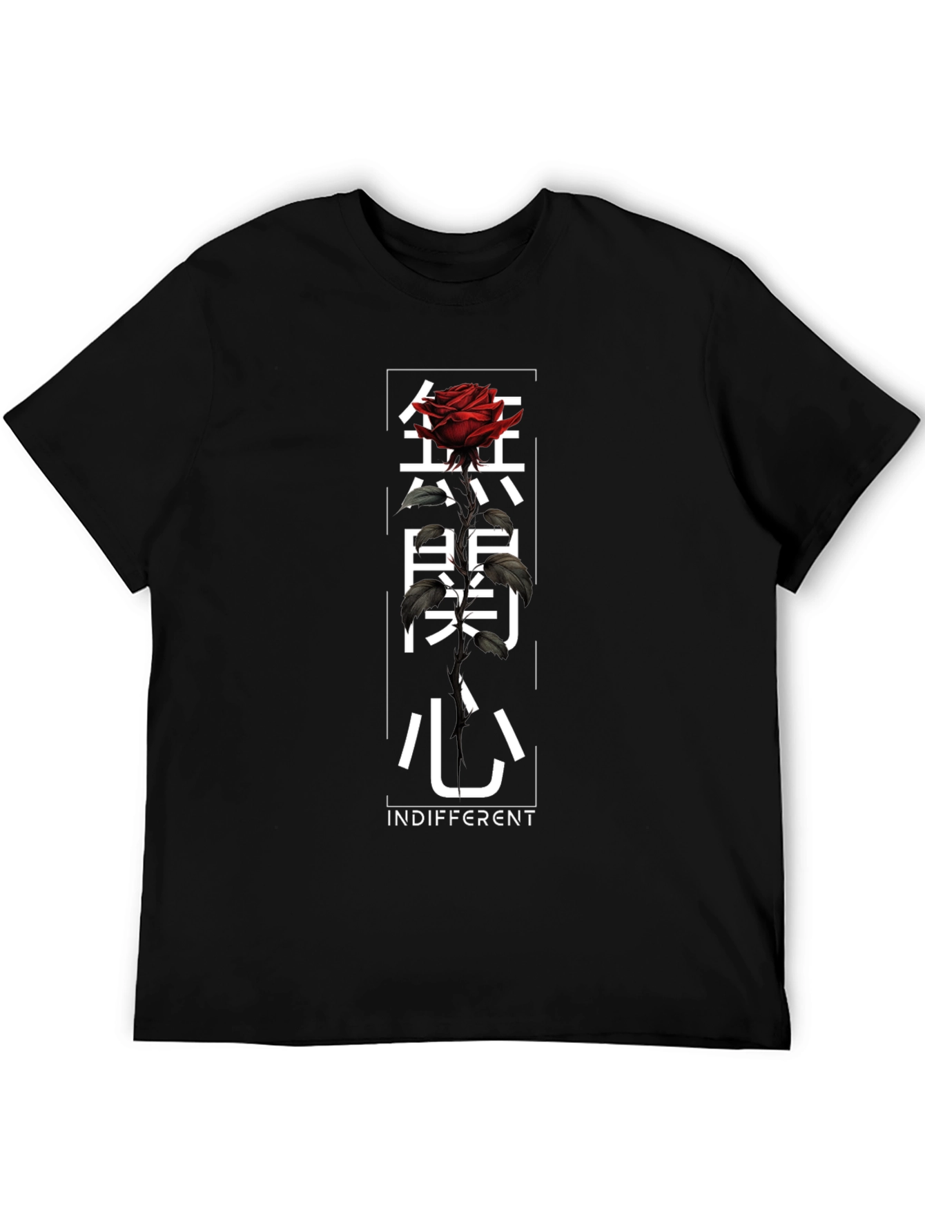 Indifferent Rose Graphic T-Shirt