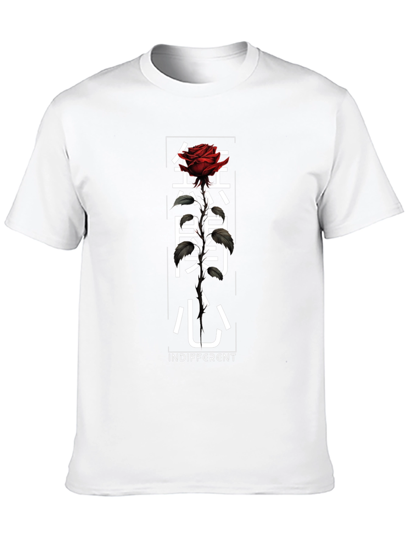 Indifferent Rose Graphic T-Shirt