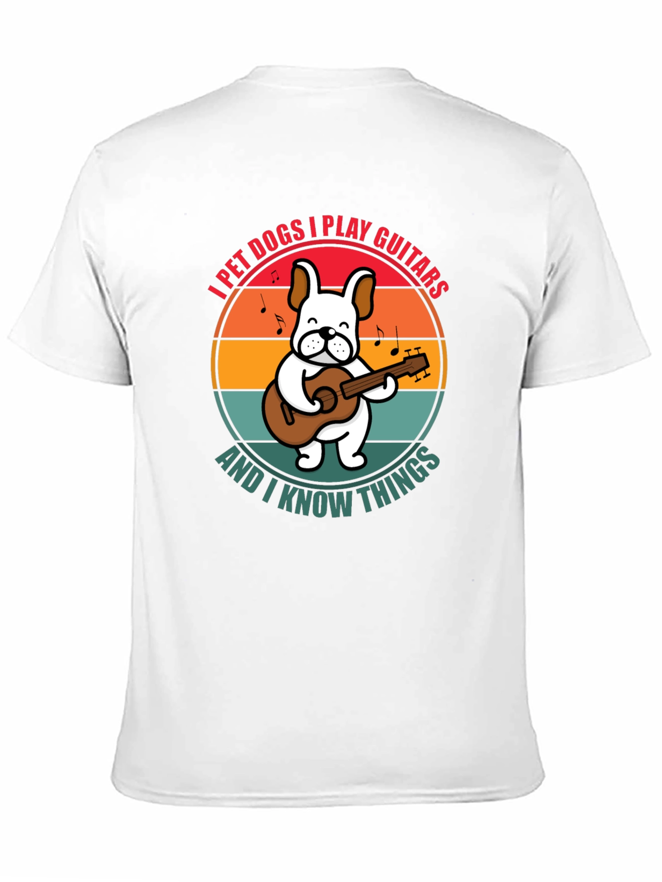 Dog Playing Guitar Graphic T-Shirt