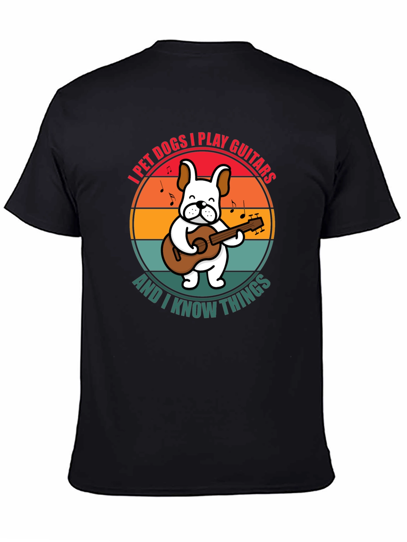 Dog Playing Guitar Graphic T-Shirt