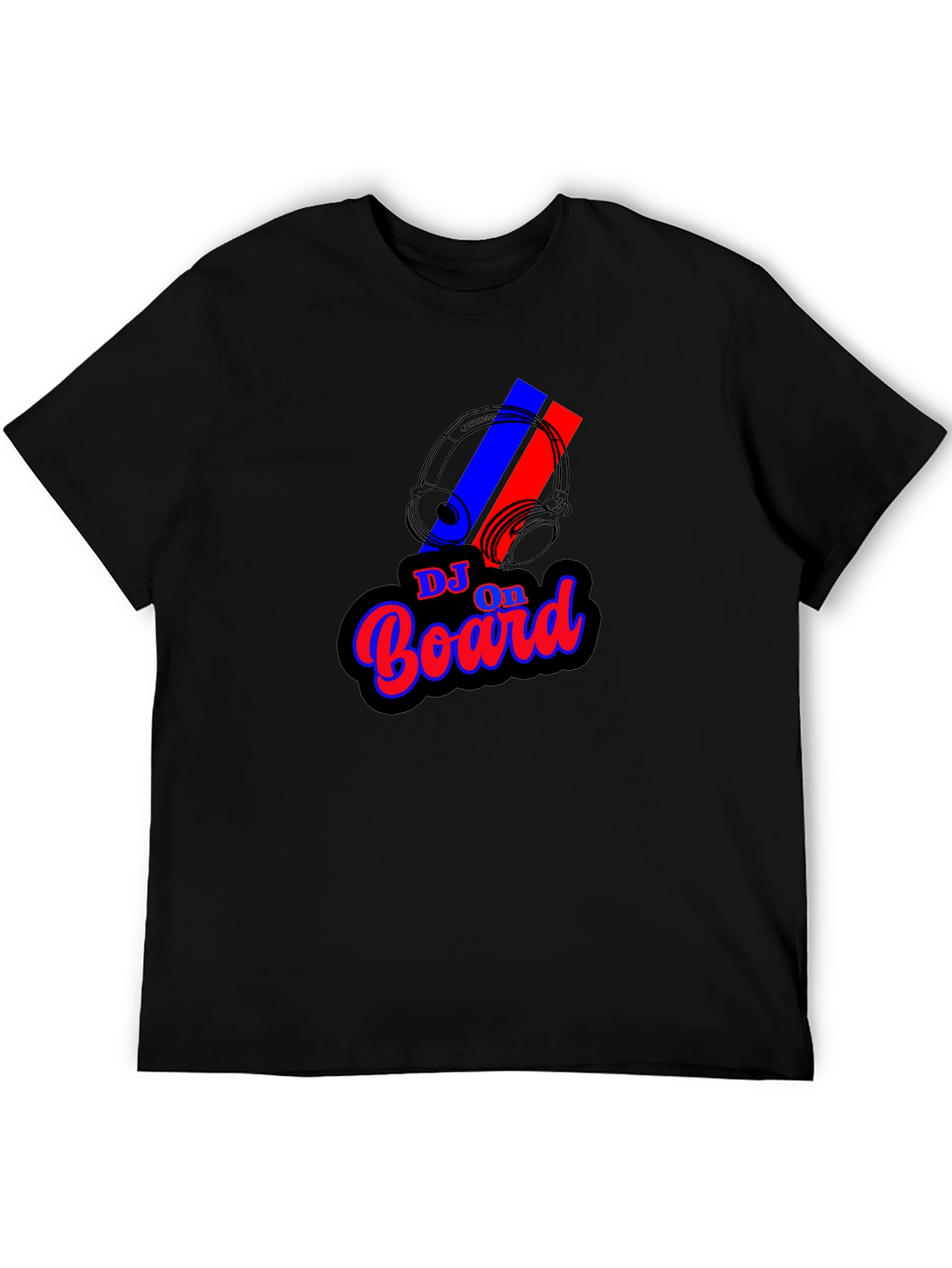 DJ On Board Graphic Black T-Shirt